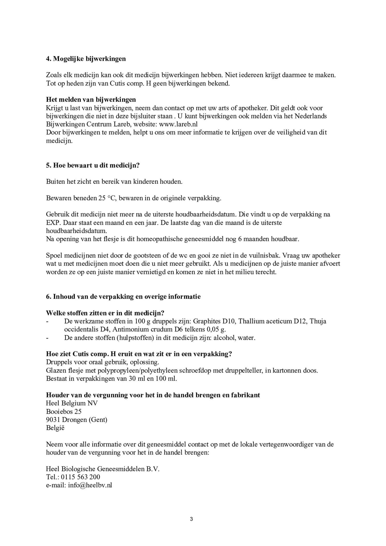 Cutis Compositum H afbeelding van document #3, bijsluiter
