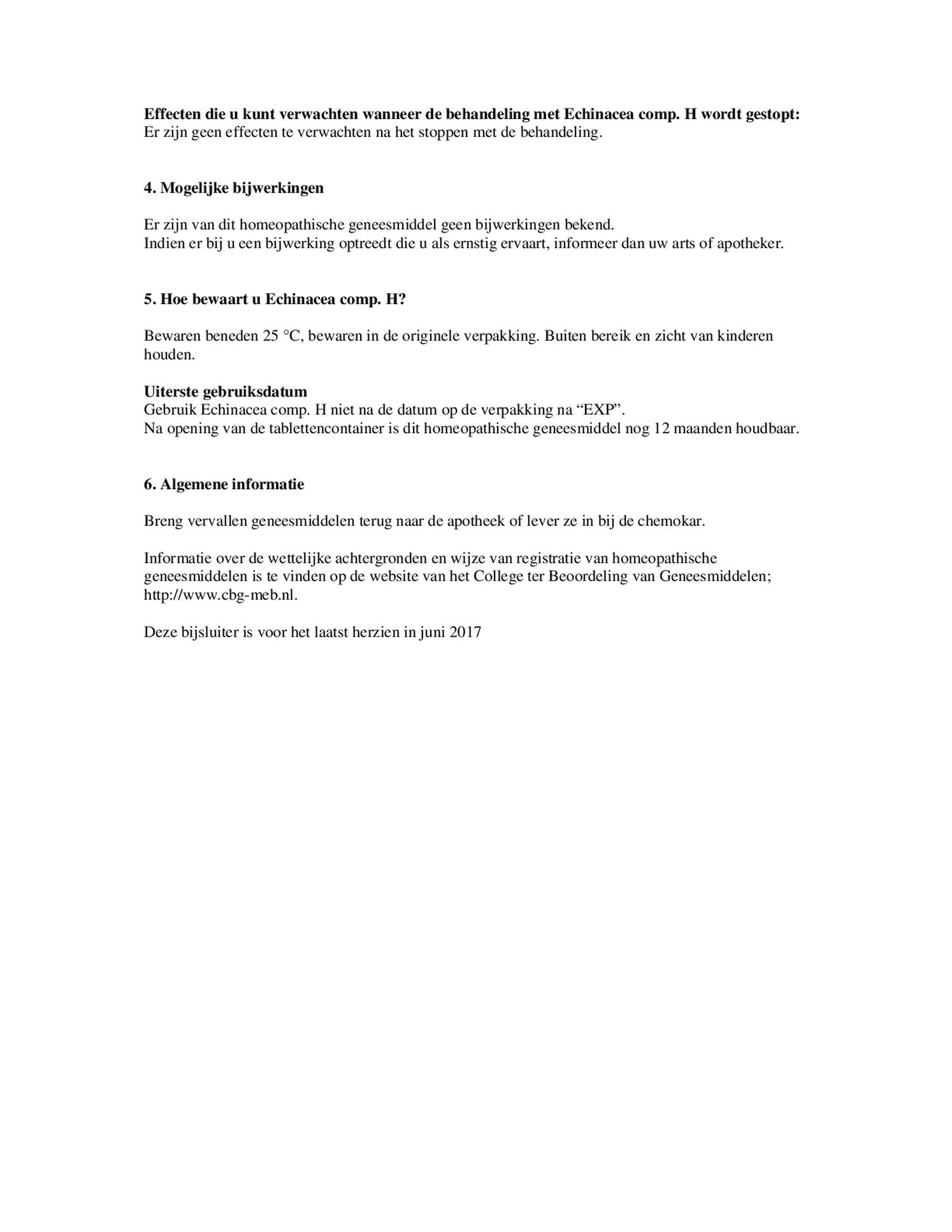 Echinacea Compositum H Tabletten afbeelding van document #3, bijsluiter