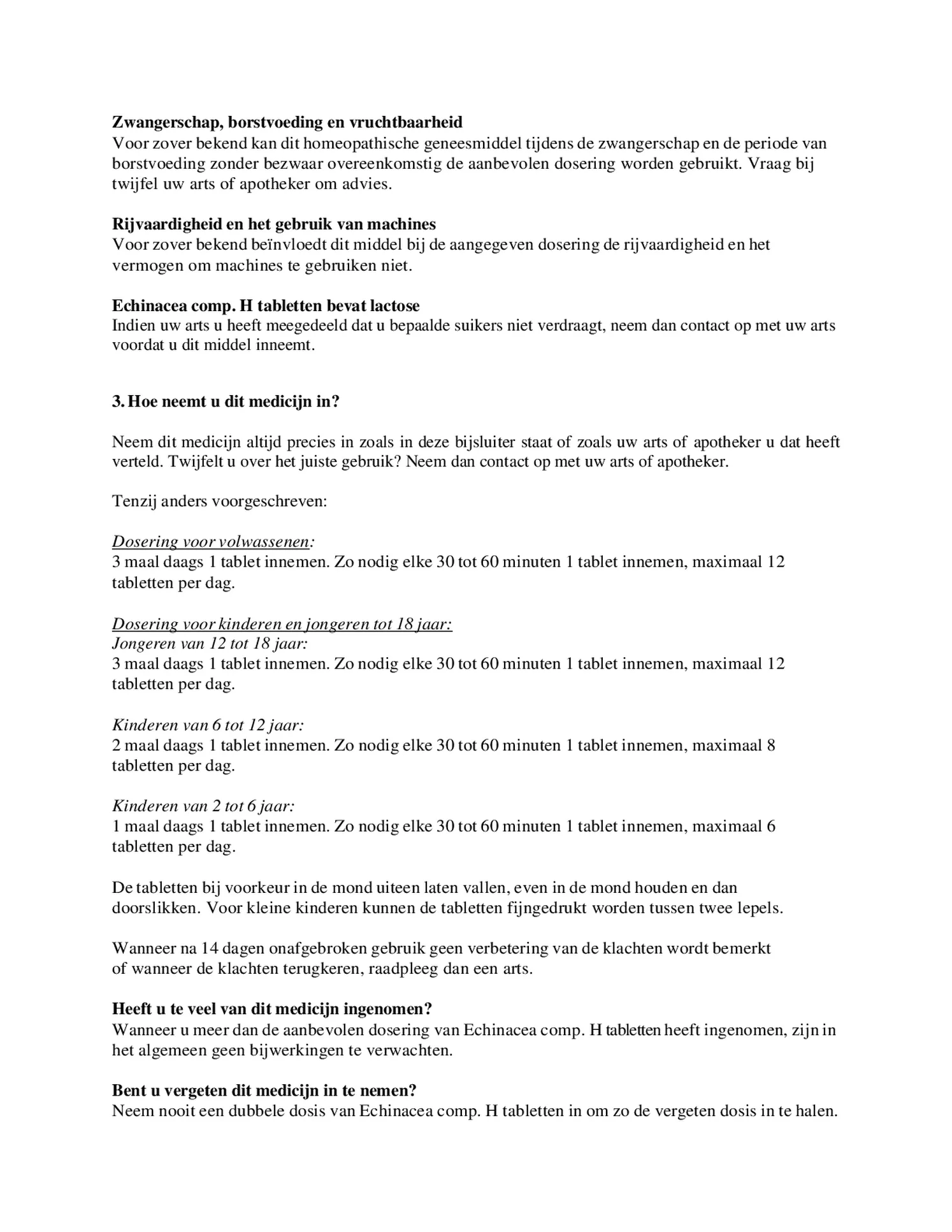 Echinacea Compositum H Tabletten afbeelding van document #2, bijsluiter