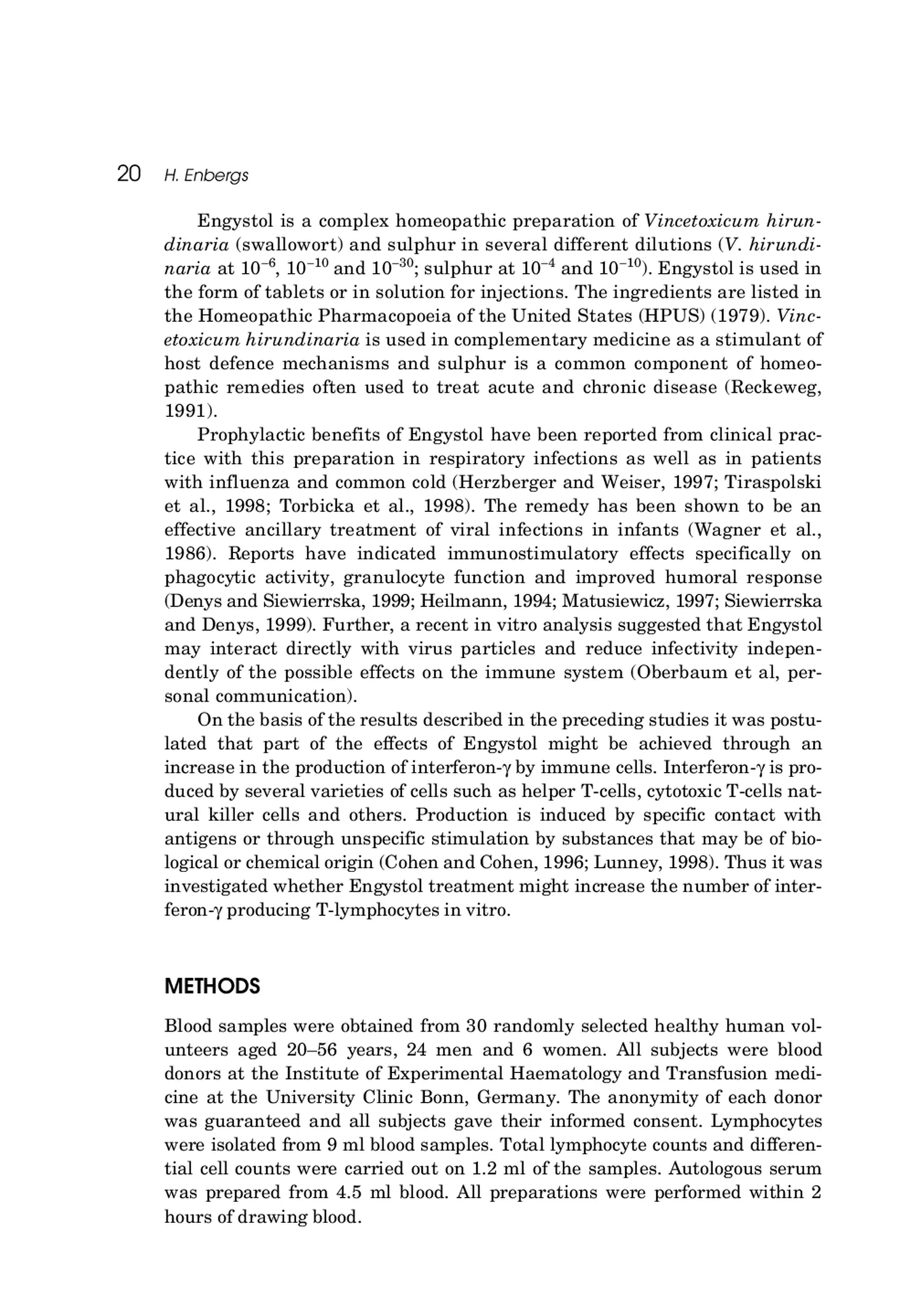 Engystol Tabletten afbeelding van document #20, productonderzoek