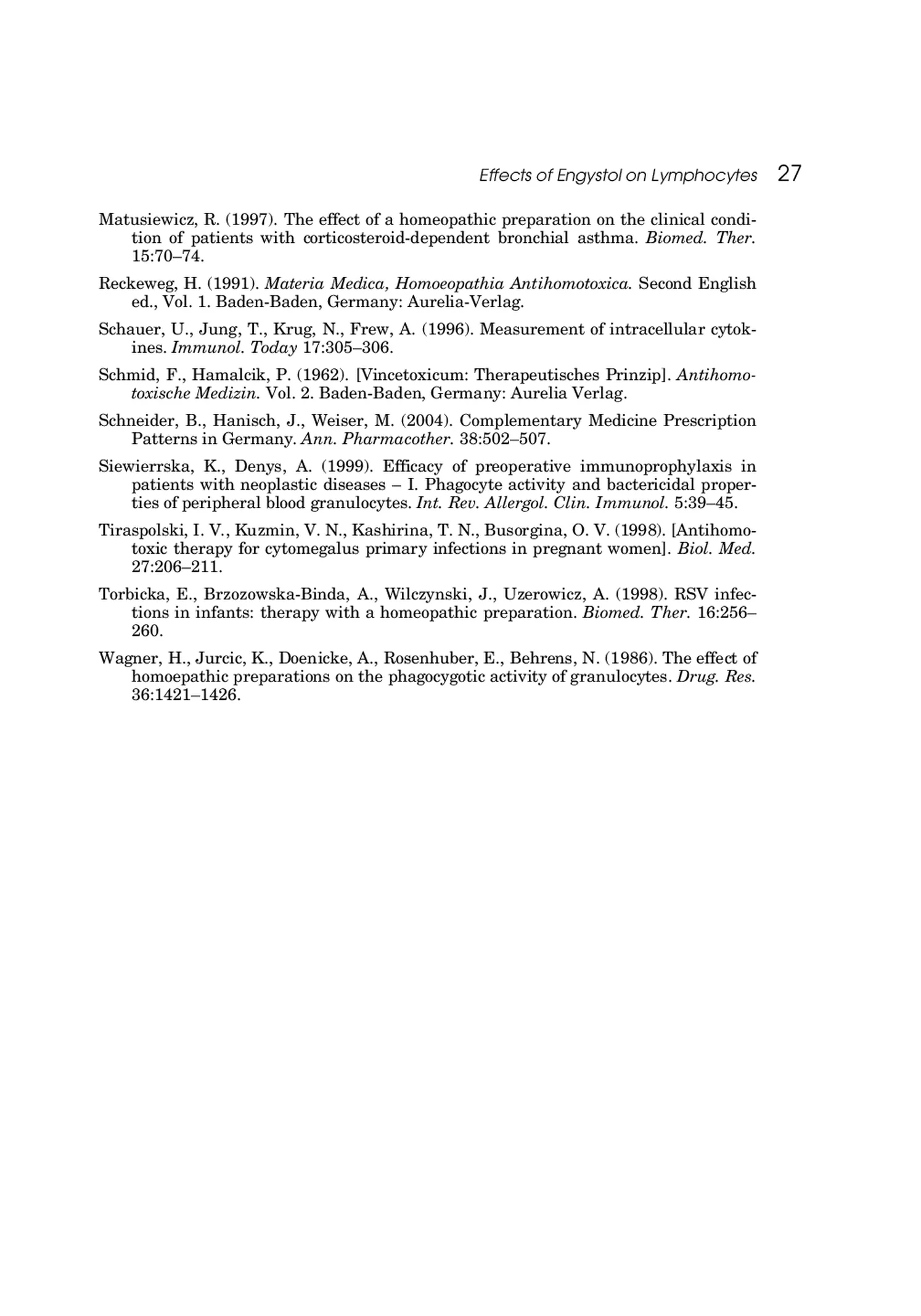 Engystol Tabletten afbeelding van document #27, productonderzoek