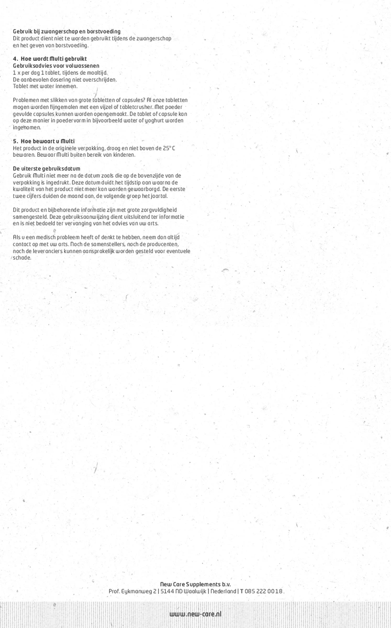 Multi Tabletten afbeelding van document #2, gebruiksaanwijzing