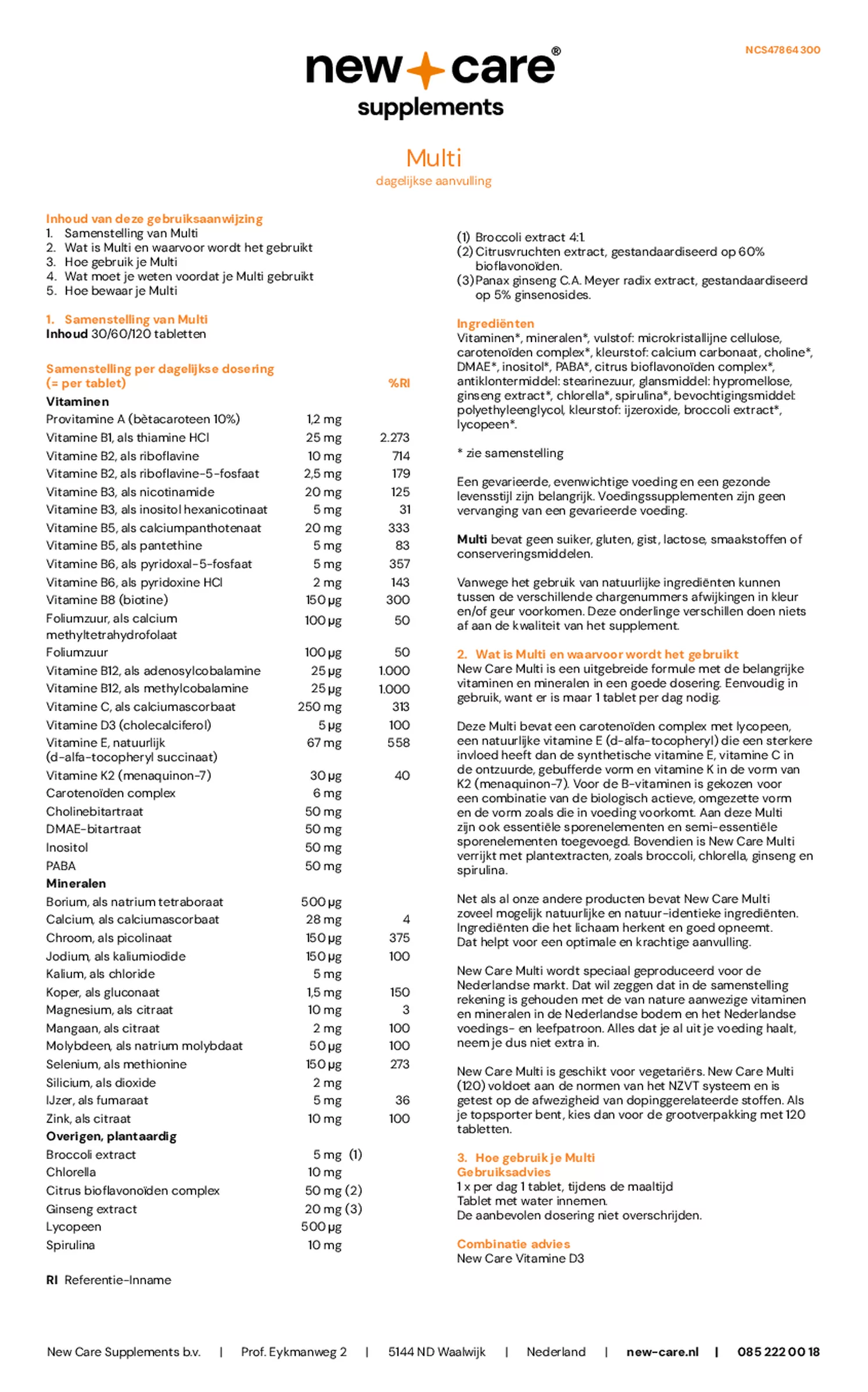 Multi Tabletten afbeelding van document #3, gebruiksaanwijzing
