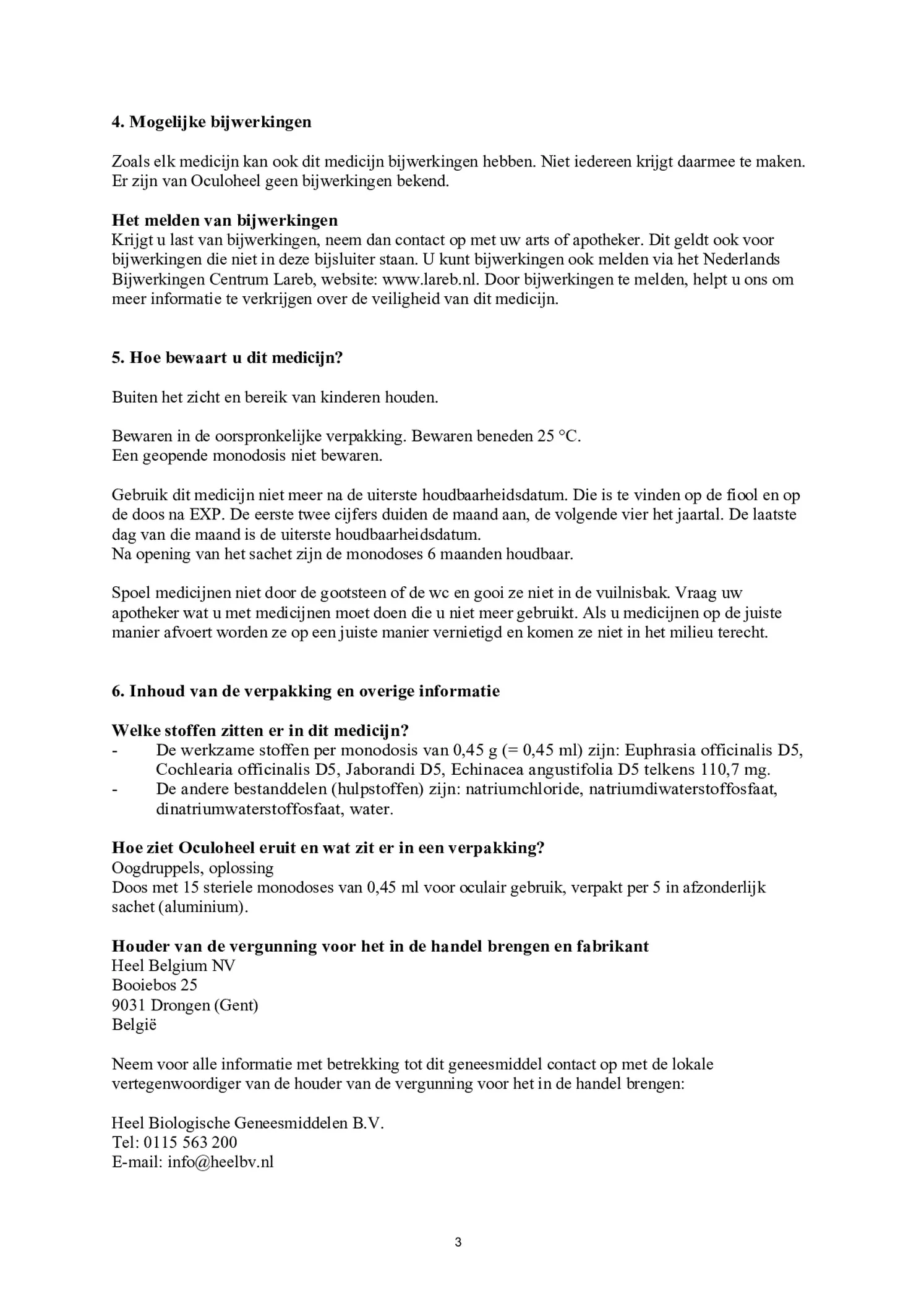 Oculoheel Oogdruppels afbeelding van document #3, bijsluiter