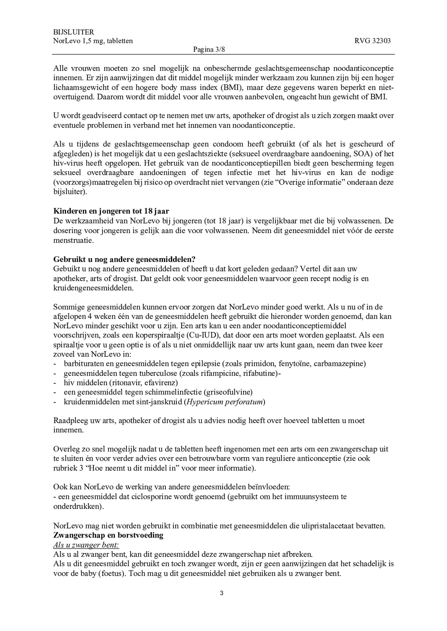 Morning After Pil 1,5 mg afbeelding van document #3, bijsluiter