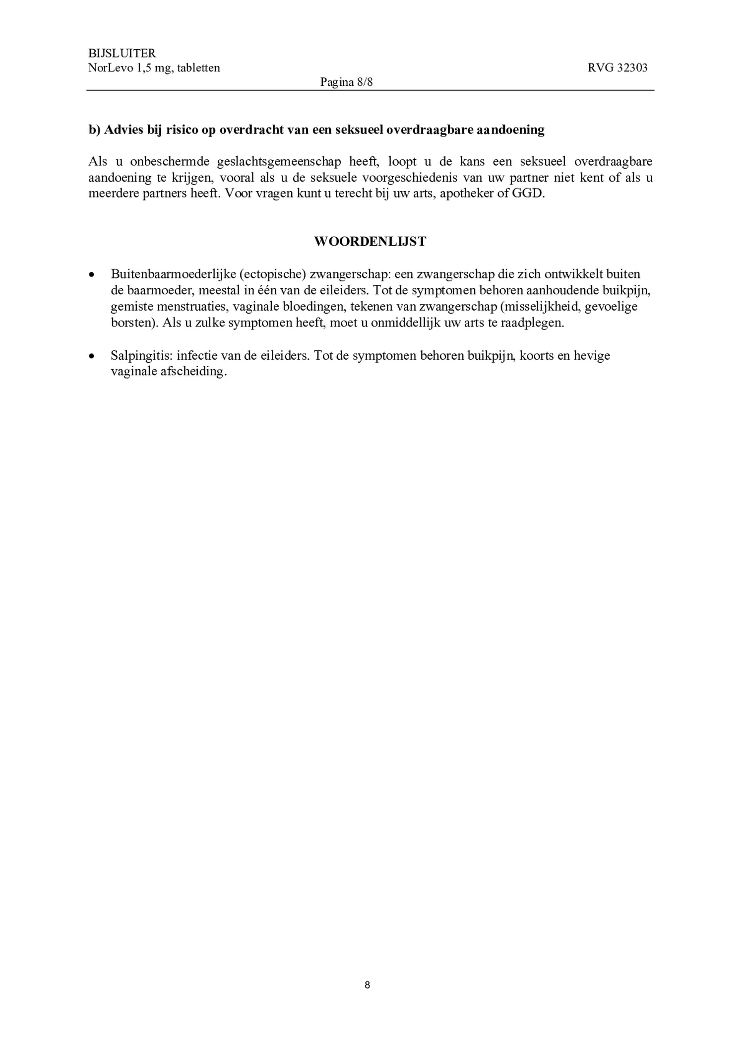 Morning After Pil 1,5 mg afbeelding van document #8, bijsluiter