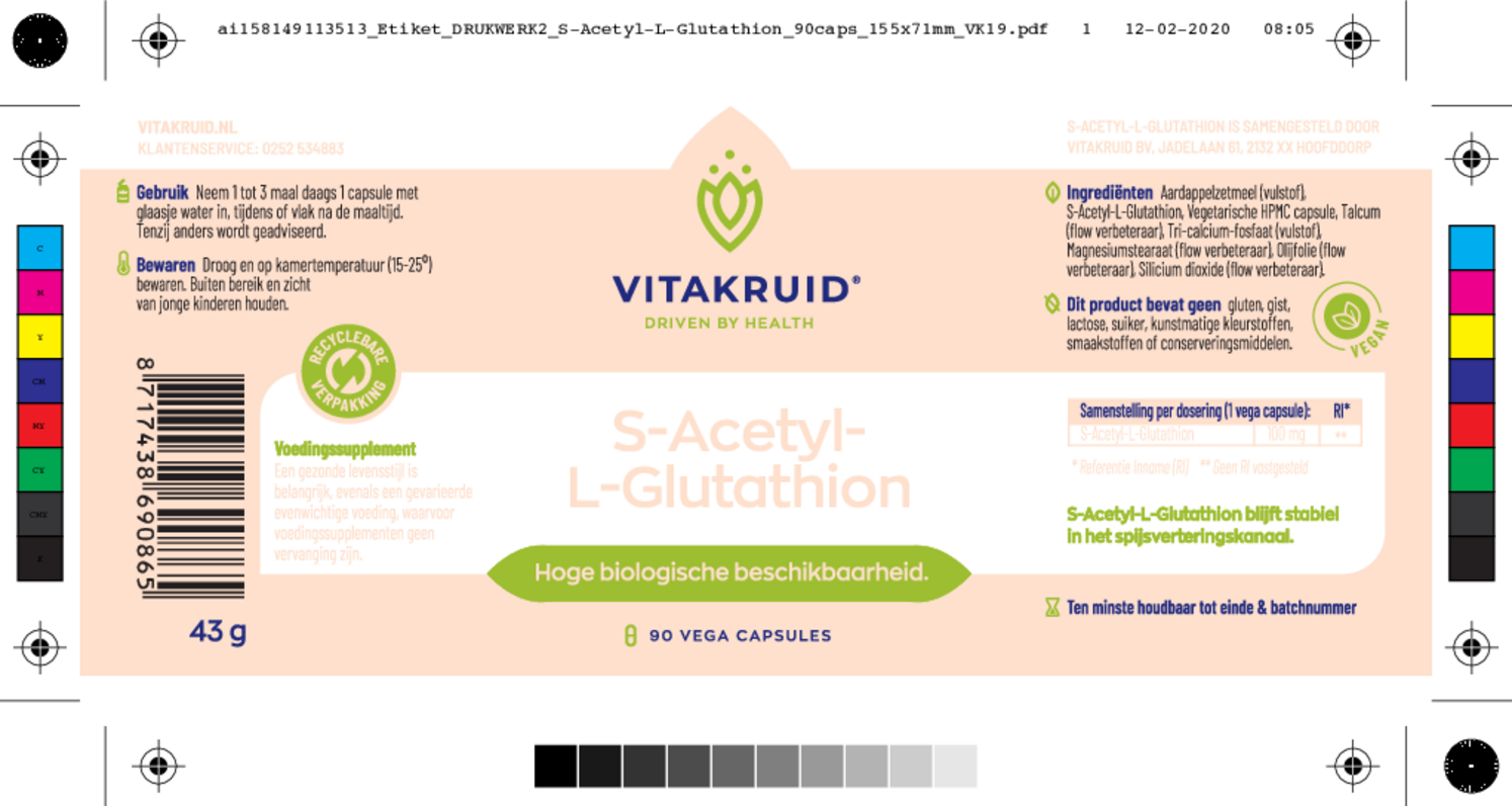S-Acetyl-L-Glutathion Capsules afbeelding van document #1, etiket