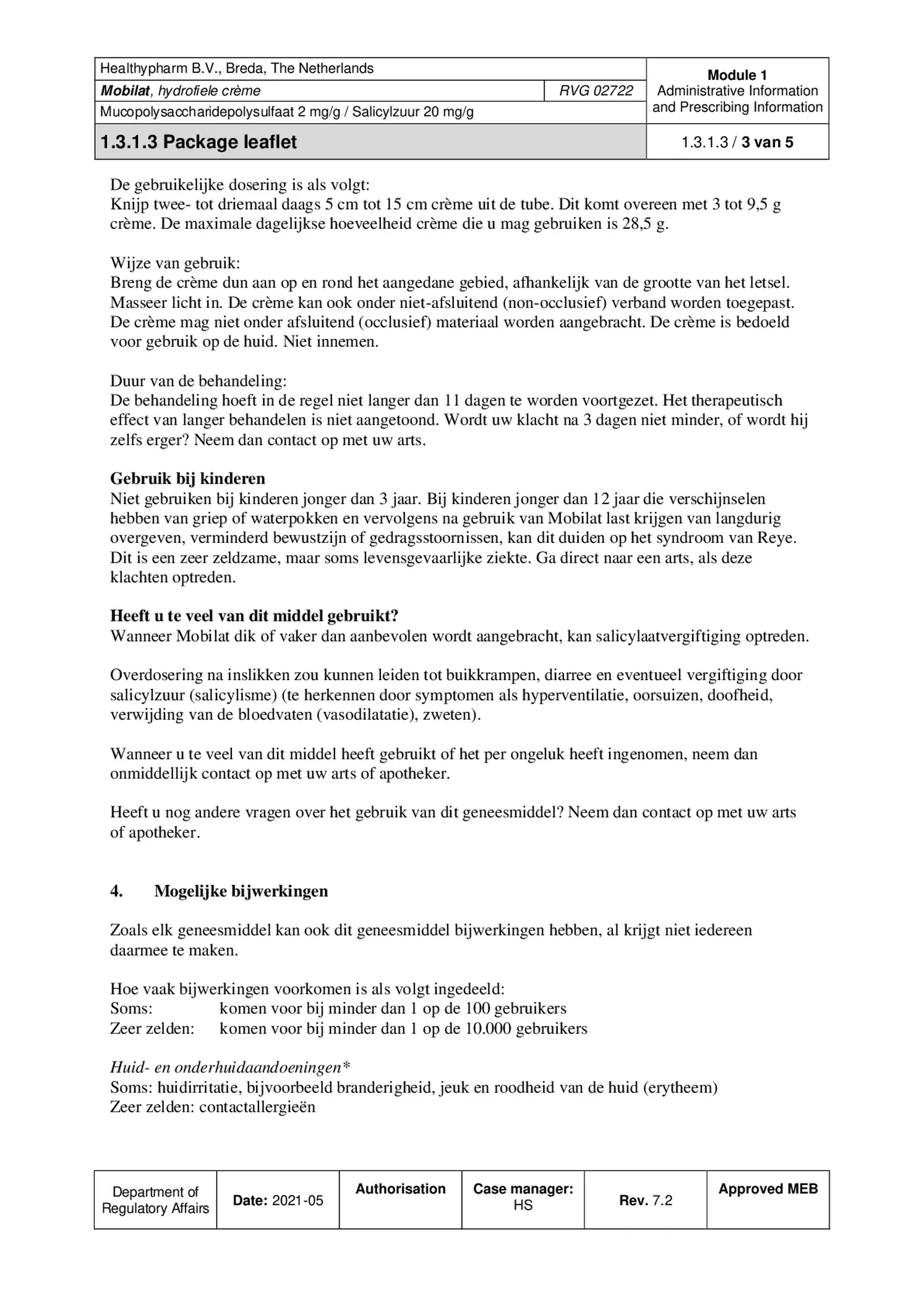 Mobilat Hydrofiele Creme afbeelding van document #3, bijsluiter