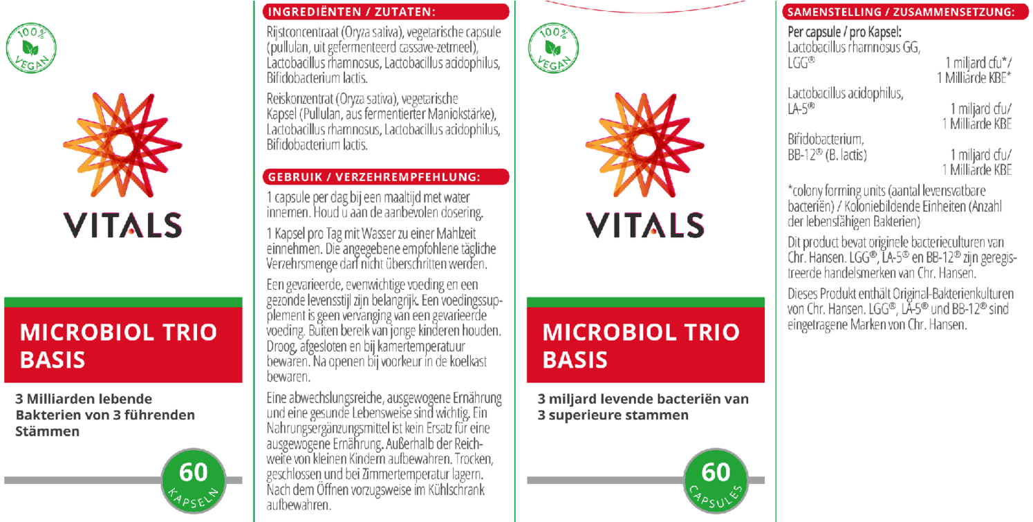 Microbiol Trio Basis Capsules afbeelding van document #1, etiket