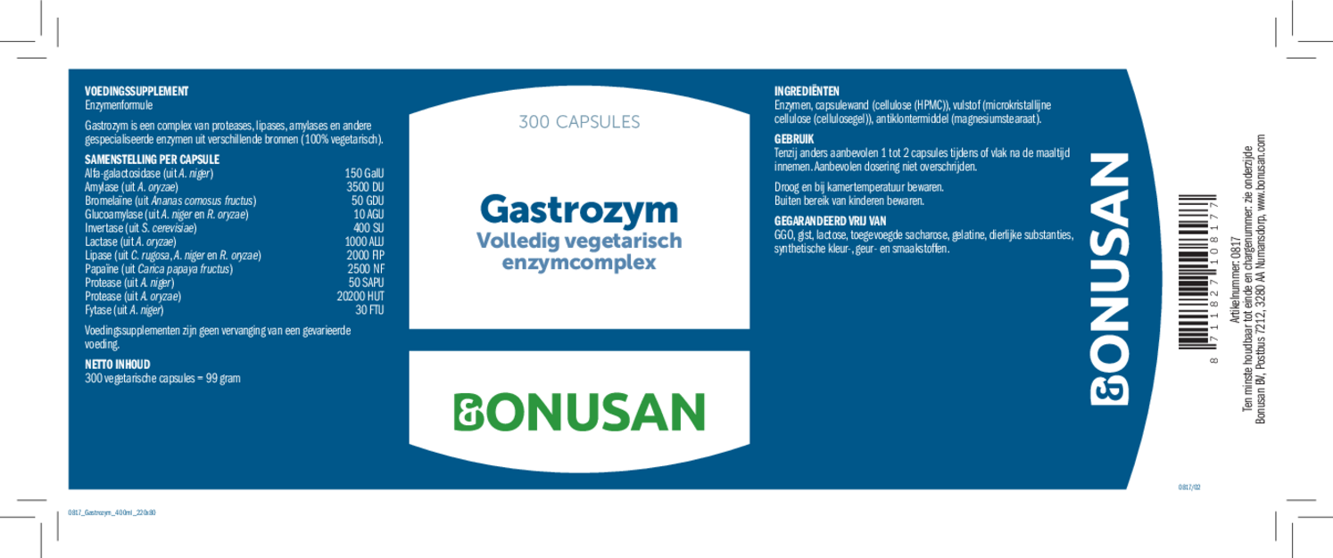 Gastrozym Capsules afbeelding van document #1, etiket
