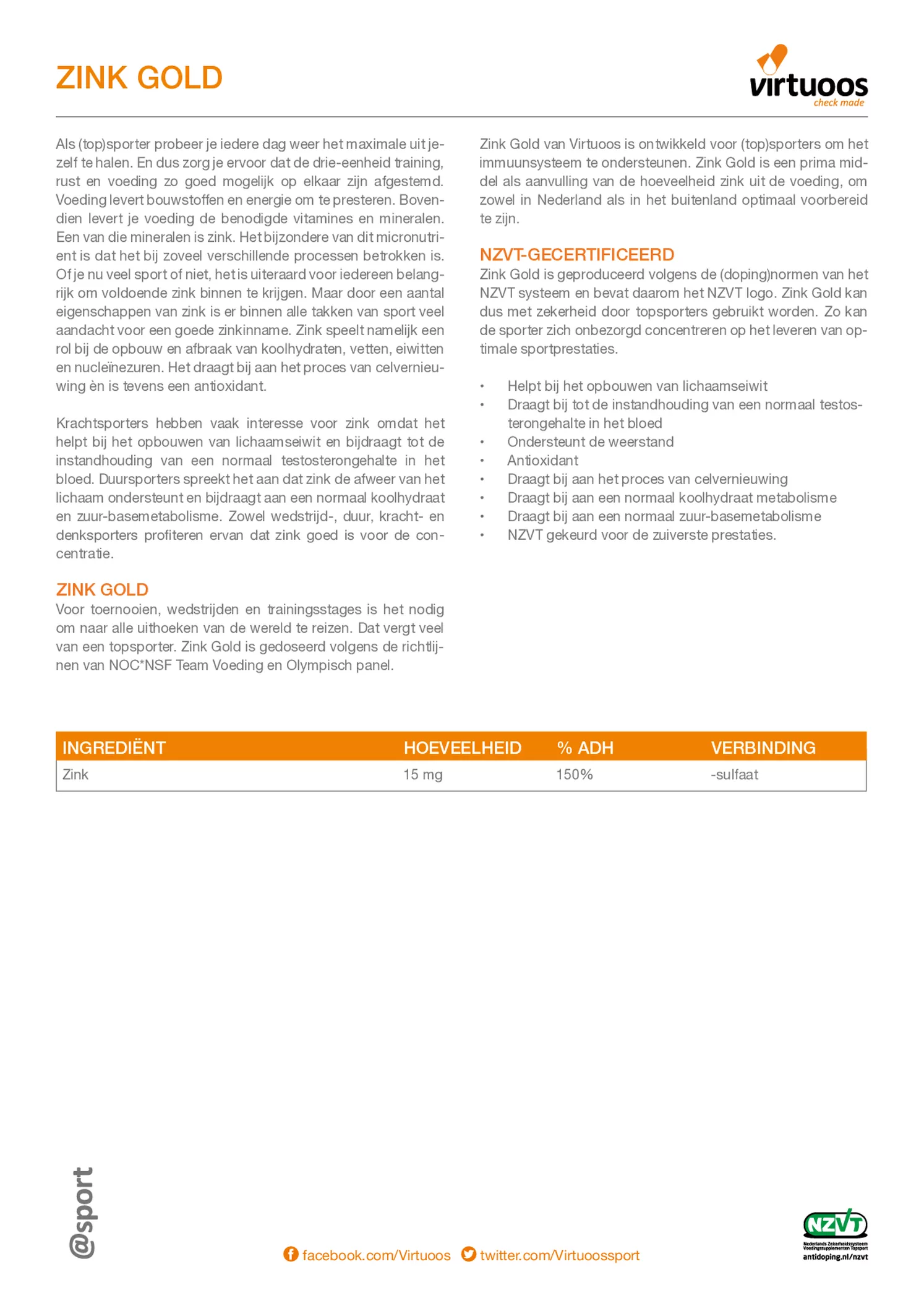 Zink Gold Capsules afbeelding van document #1, etiket
