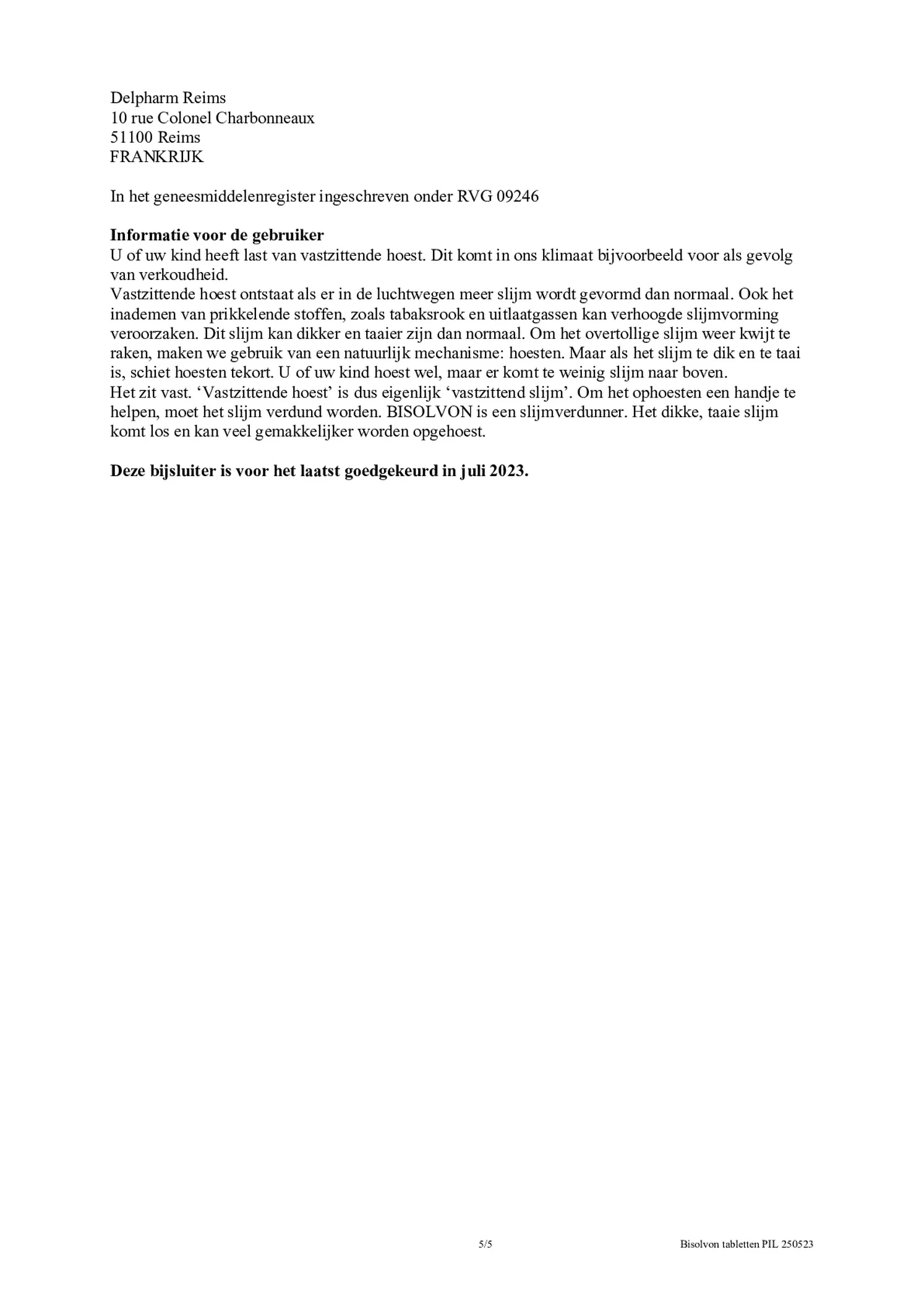 8mg Tabletten afbeelding van document #5, bijsluiter