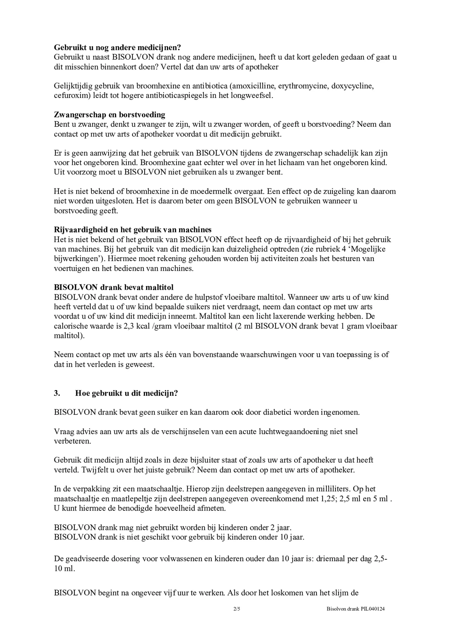 Drank 8mg/5ml afbeelding van document #2, bijsluiter