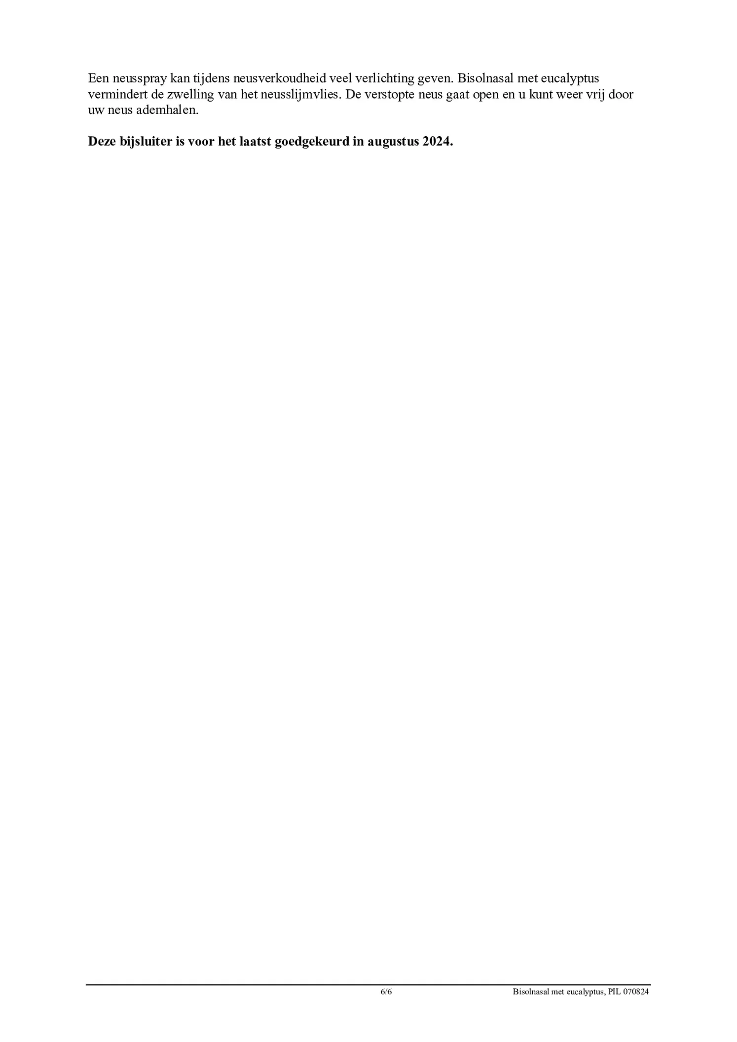 Neusspray Eucalyptus afbeelding van document #6, bijsluiter