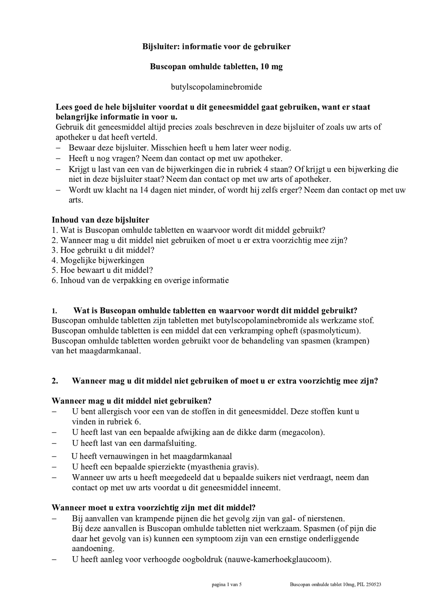 10mg Tabletten afbeelding van document #1, bijsluiter