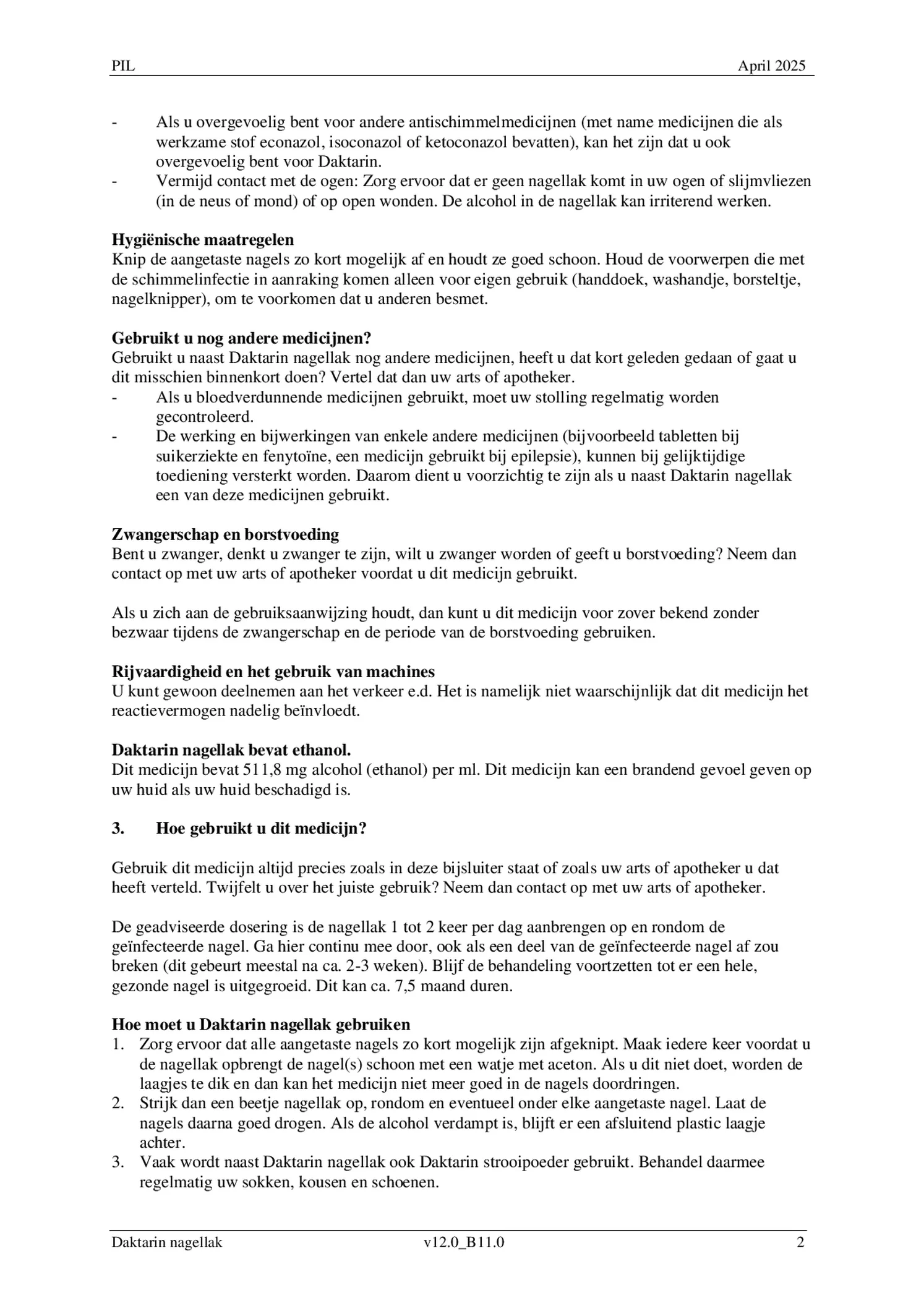 Nagellak 20mg Miconazol afbeelding van document #2, bijsluiter