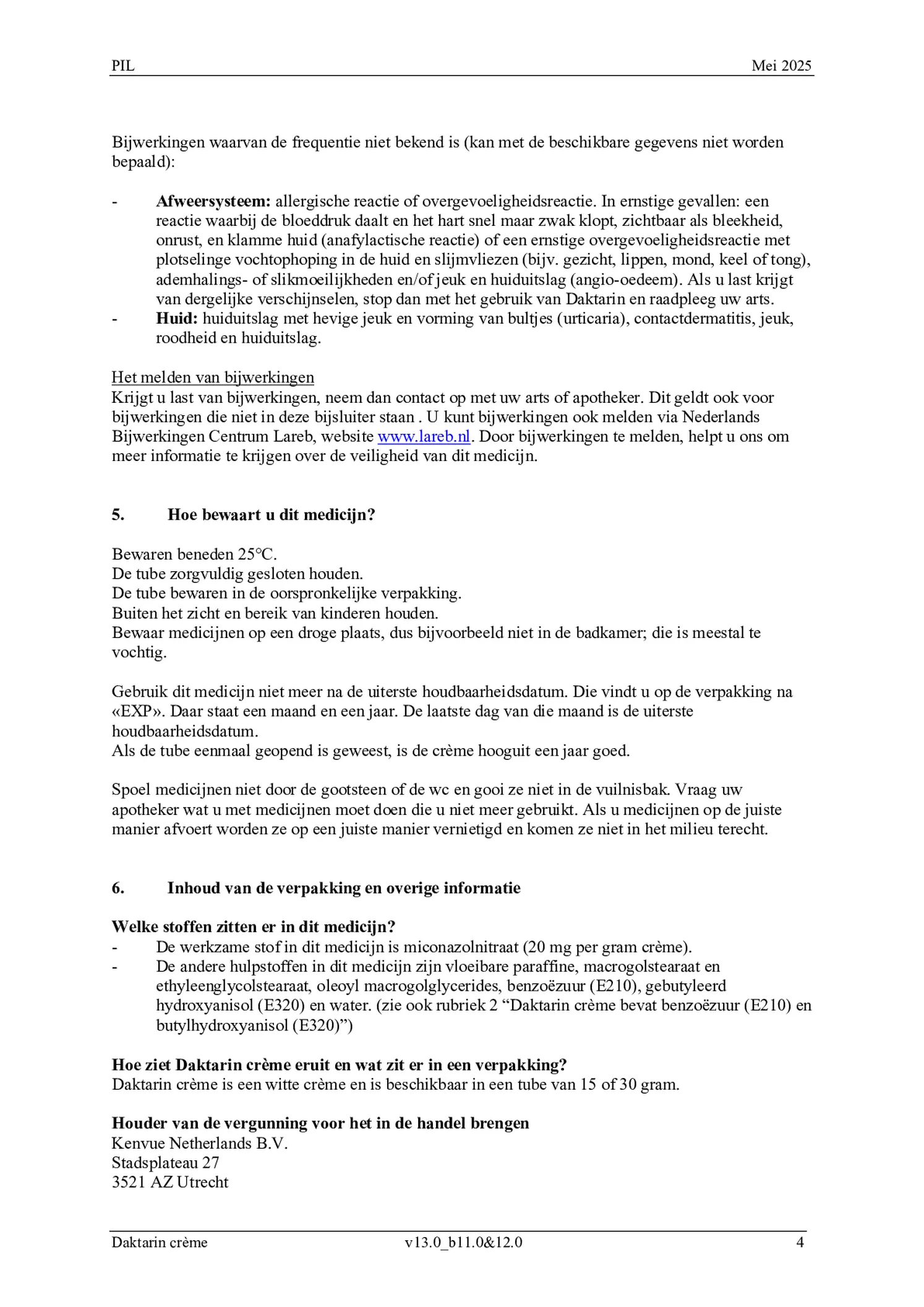 Crème 20mg Miconazol afbeelding van document #4, bijsluiter