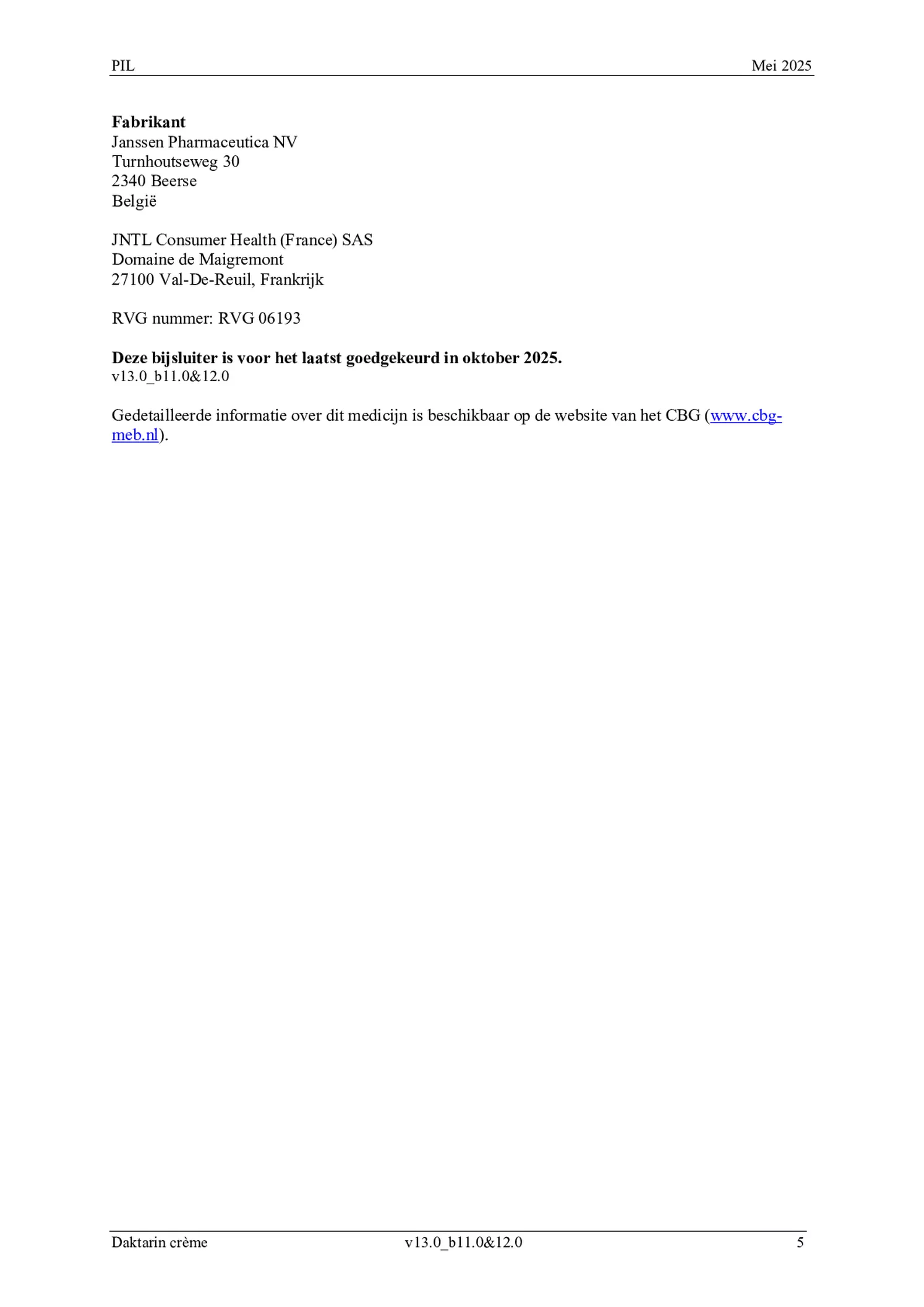 Crème 20mg Miconazol afbeelding van document #5, bijsluiter