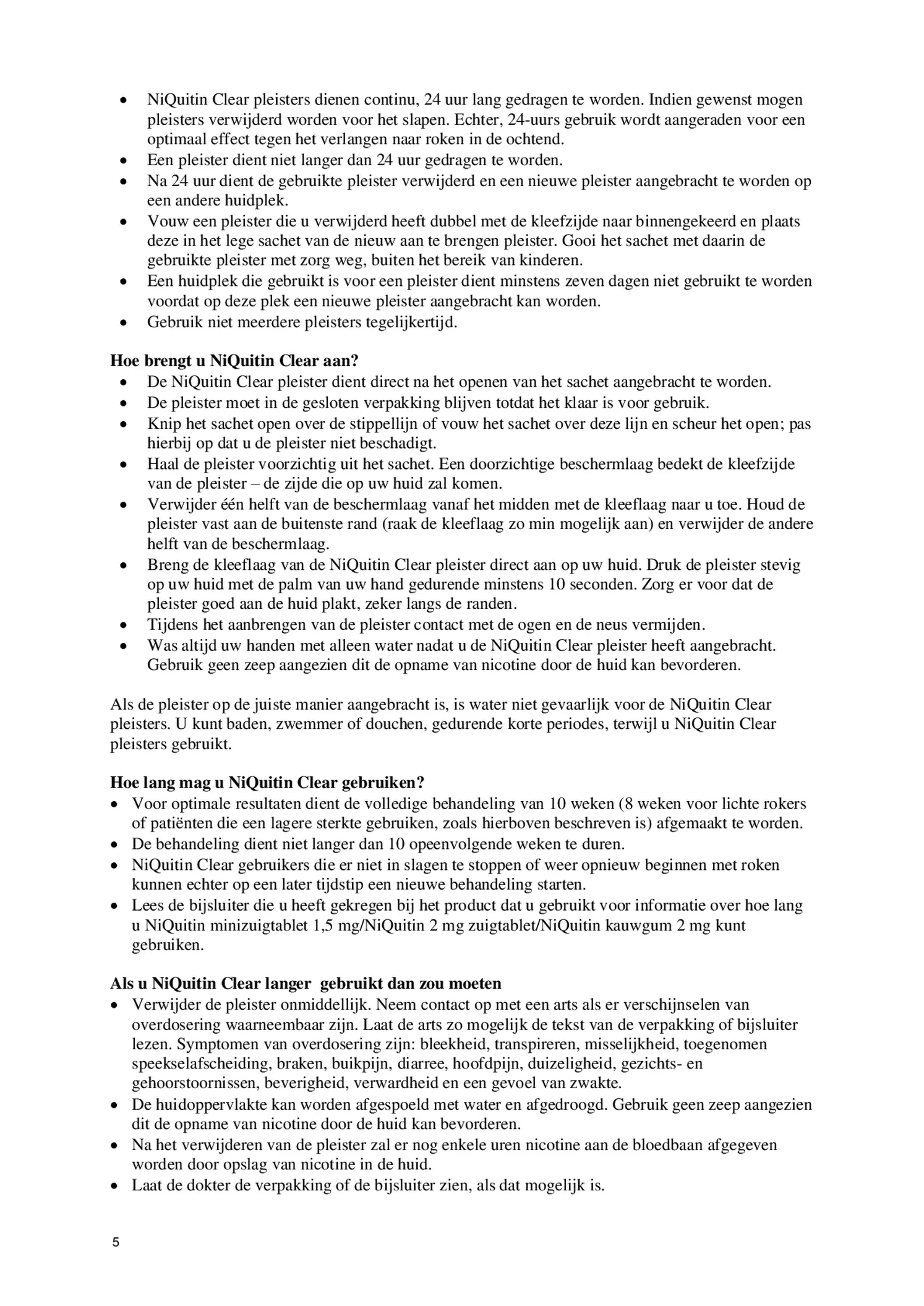 Clear Pleisters 14mg Stap 2 afbeelding van document #5, bijsluiter