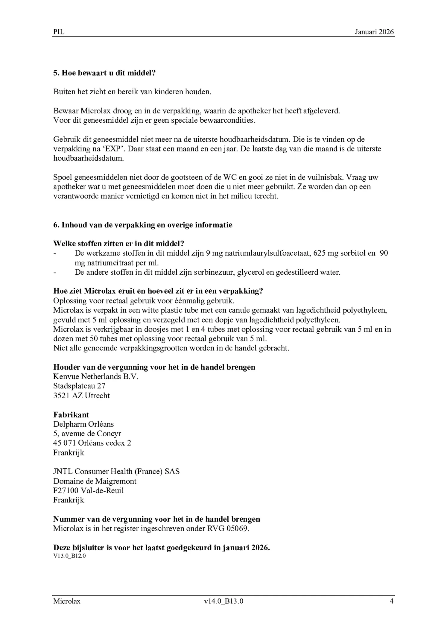 Microlax afbeelding van document #4, bijsluiter