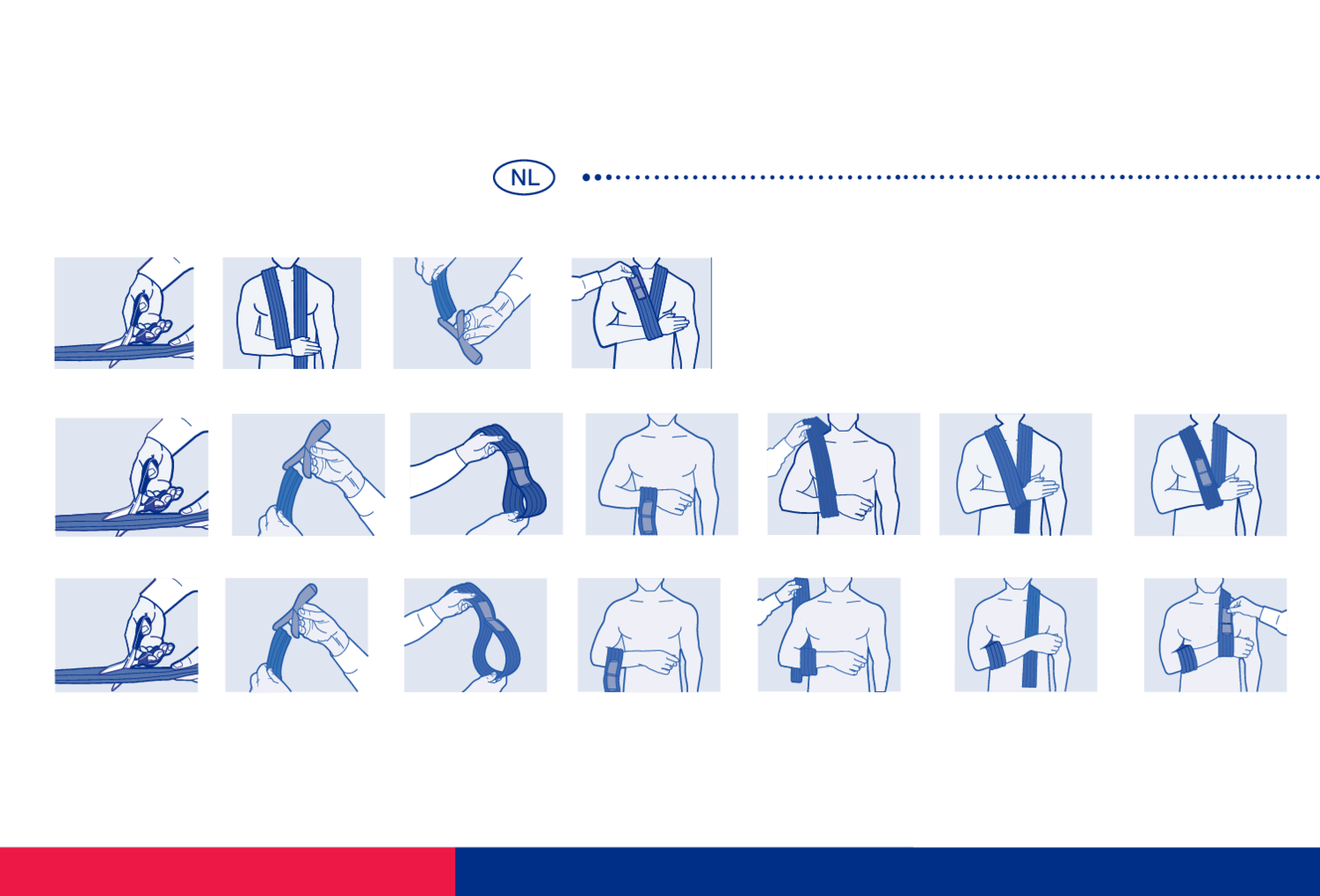 Sling - draagband bij letsel aan de pols, elleboog of bovenarm afbeelding van document #2, gebruiksaanwijzing