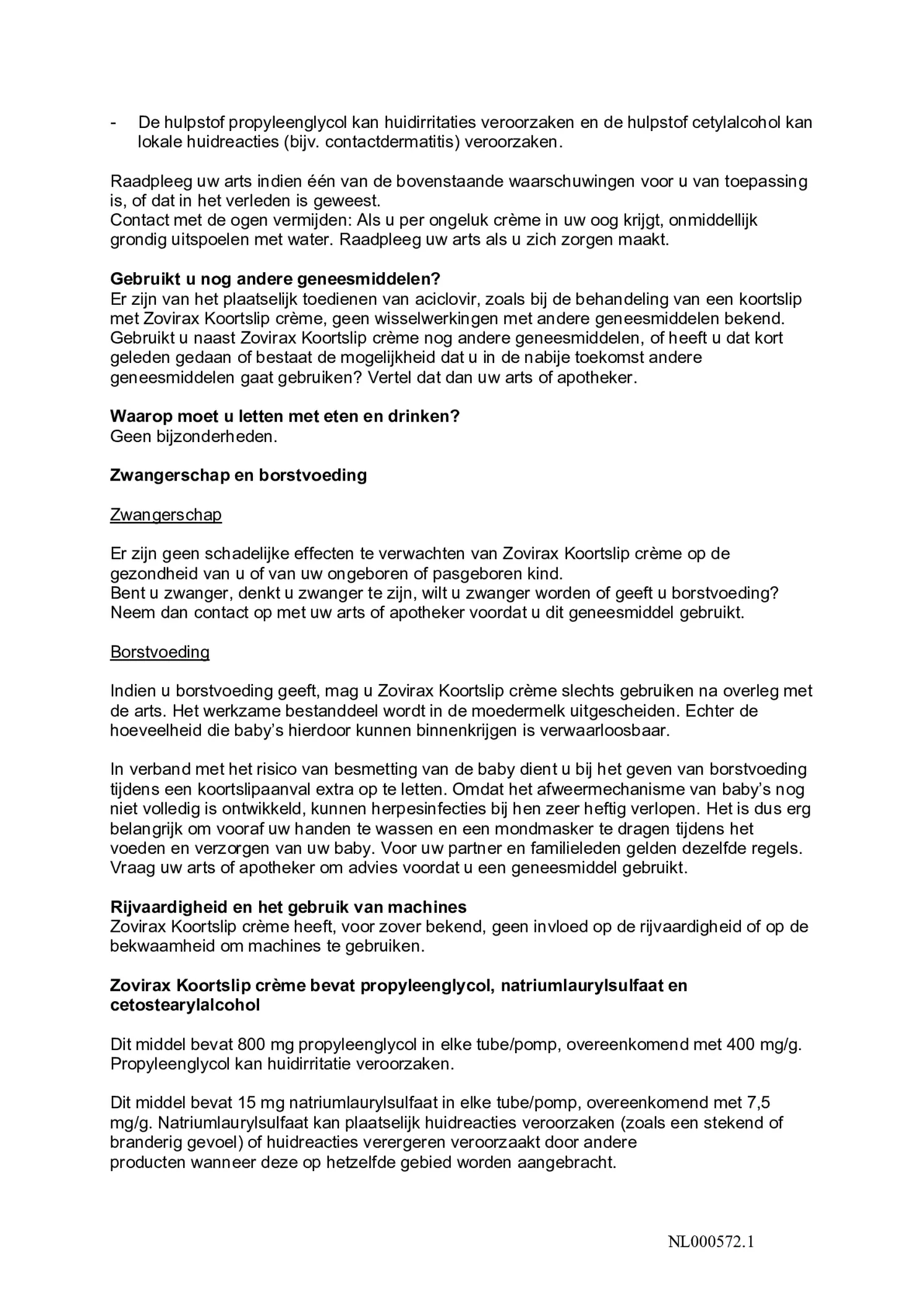 Koortslip crème (tube) afbeelding van document #2, bijsluiter