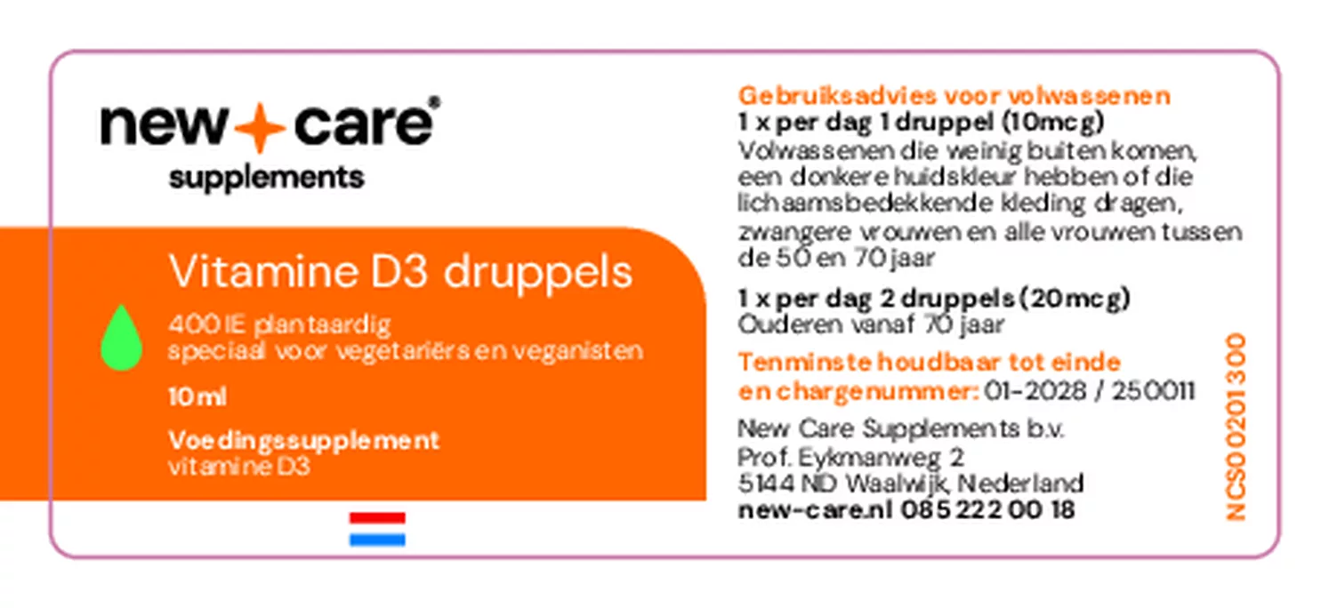 D3 10mcg Plantaardige Druppels afbeelding van document #2, gebruiksaanwijzing