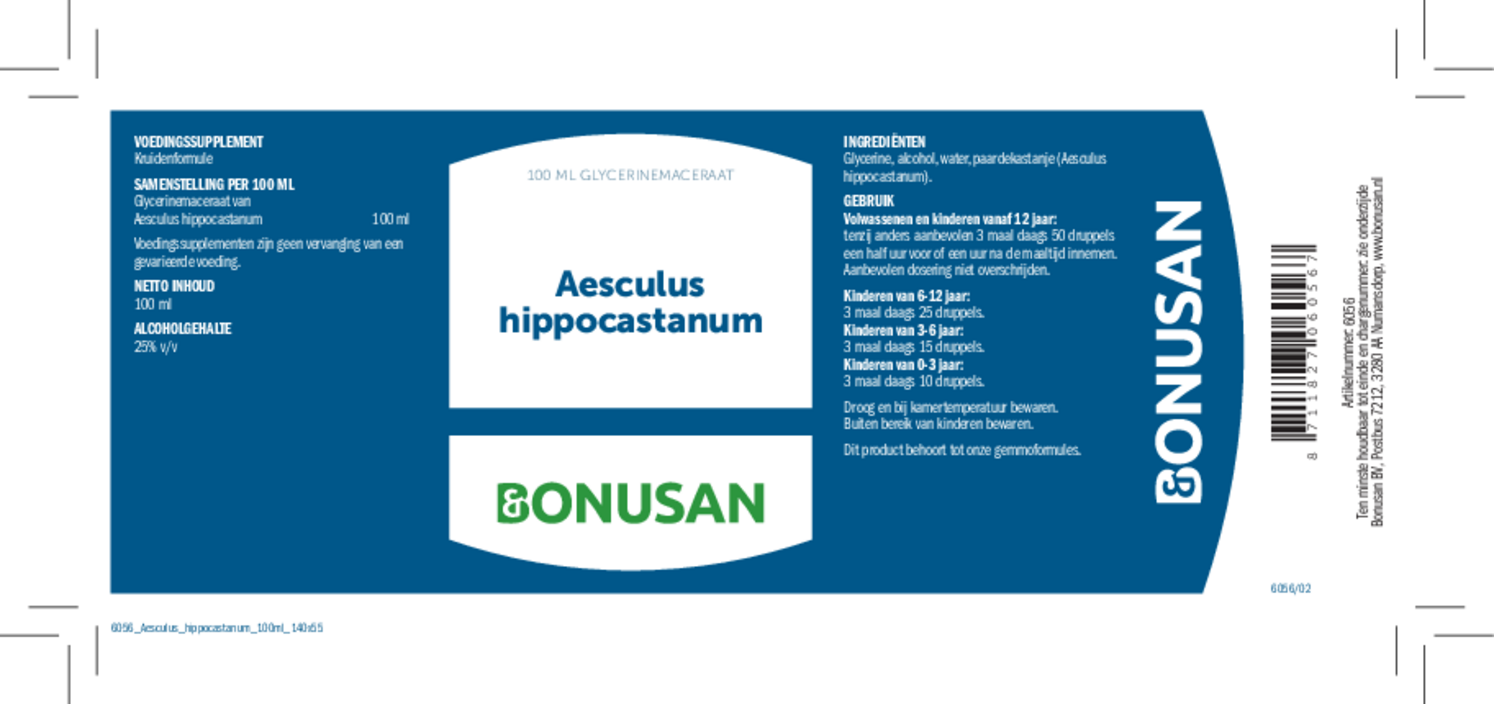 Aesculus Hippocastanum Tinctuur afbeelding van document #1, etiket