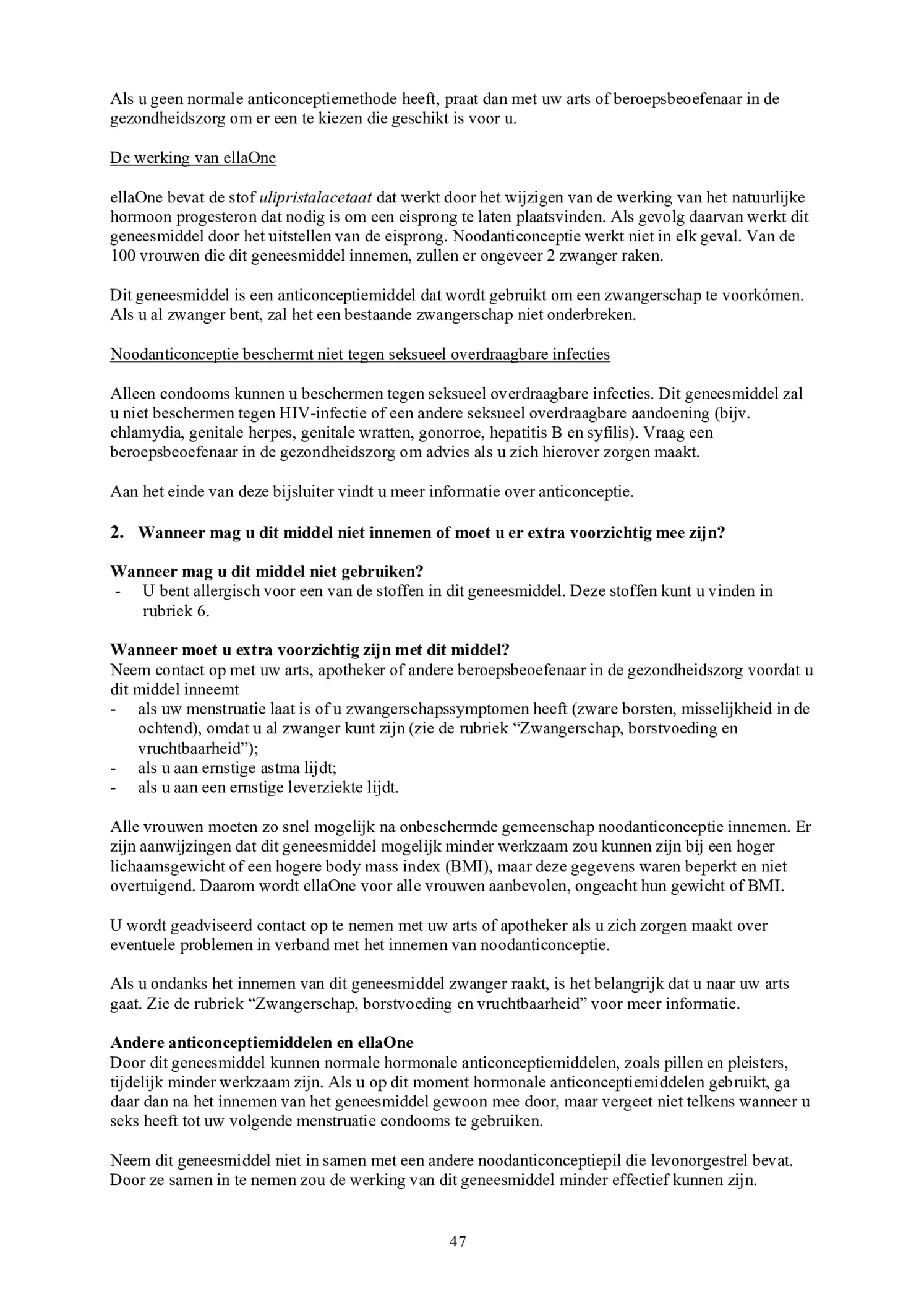 Noodanticonceptie Tablet afbeelding van document #47, bijsluiter