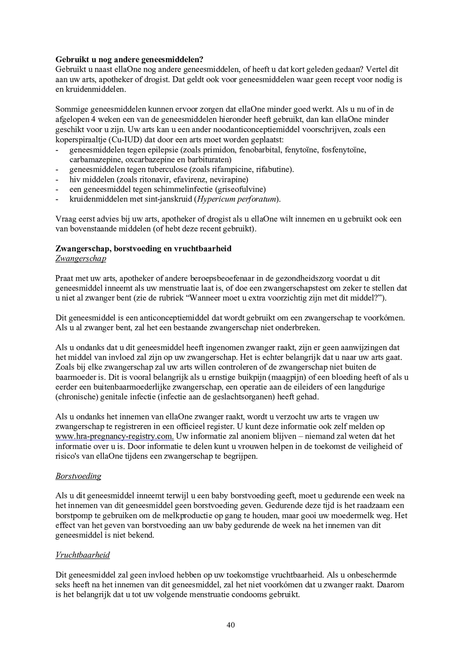Noodanticonceptie Tablet afbeelding van document #40, bijsluiter