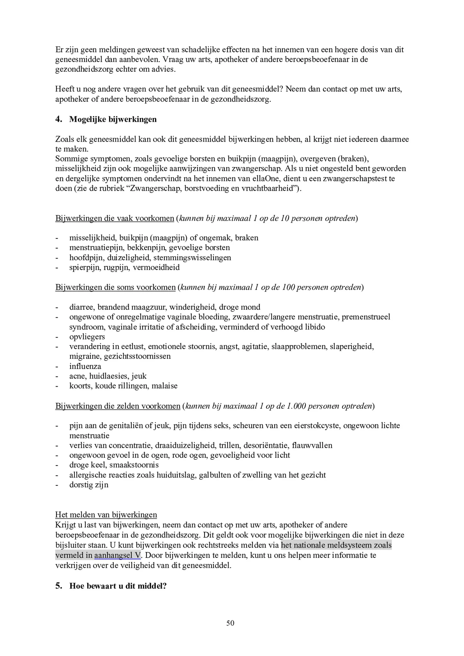 Noodanticonceptie Tablet afbeelding van document #50, bijsluiter