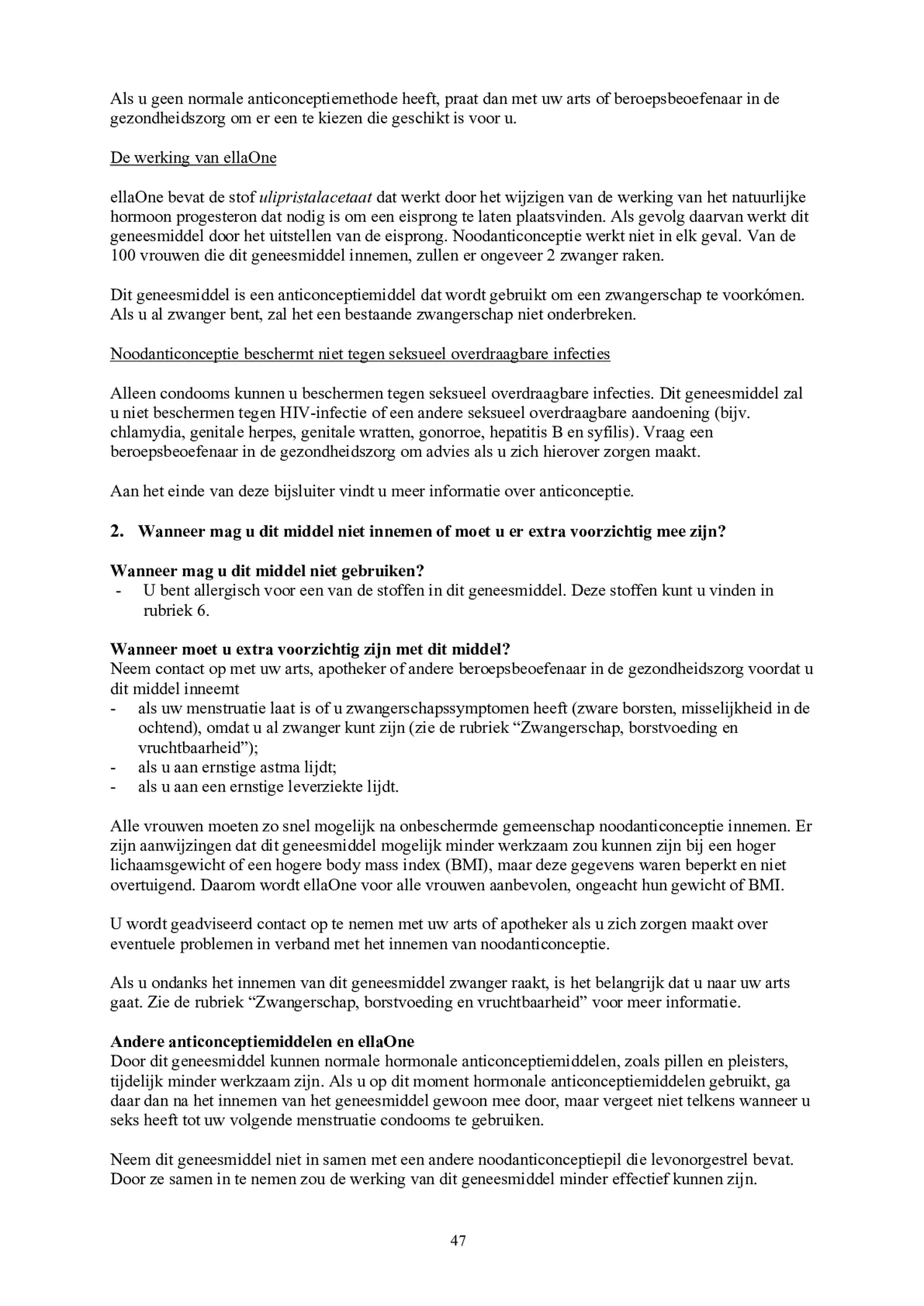 Noodanticonceptie Tablet afbeelding van document #47, bijsluiter