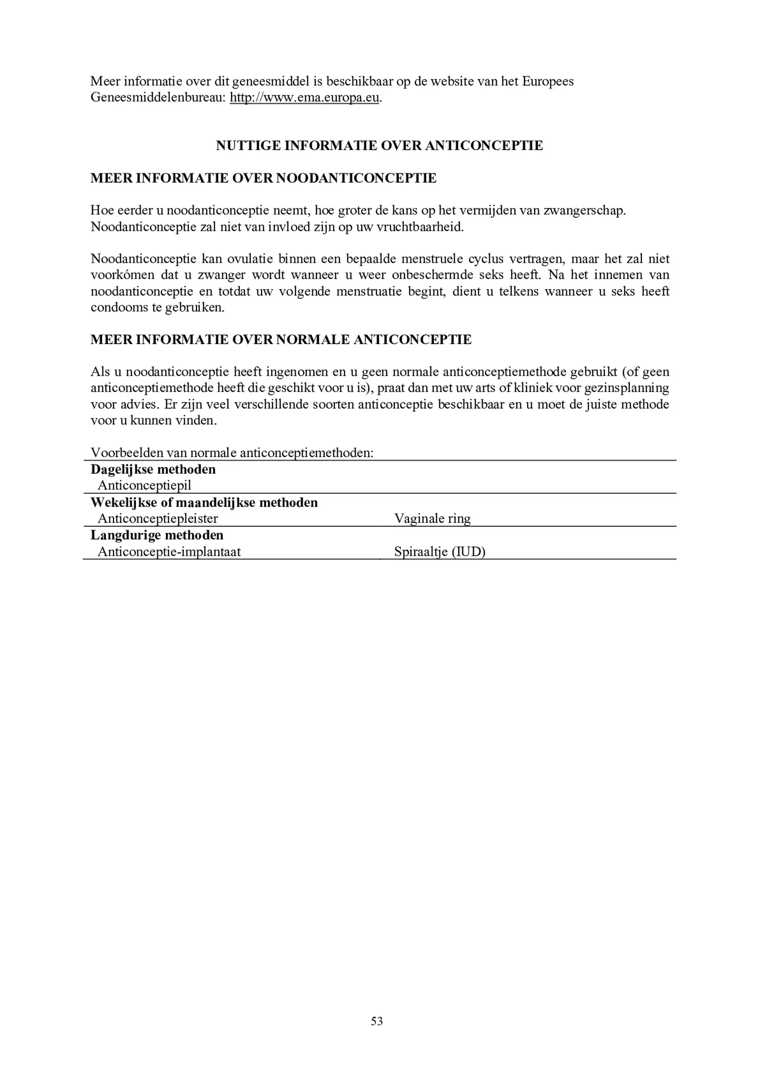 Noodanticonceptie Tablet afbeelding van document #53, bijsluiter