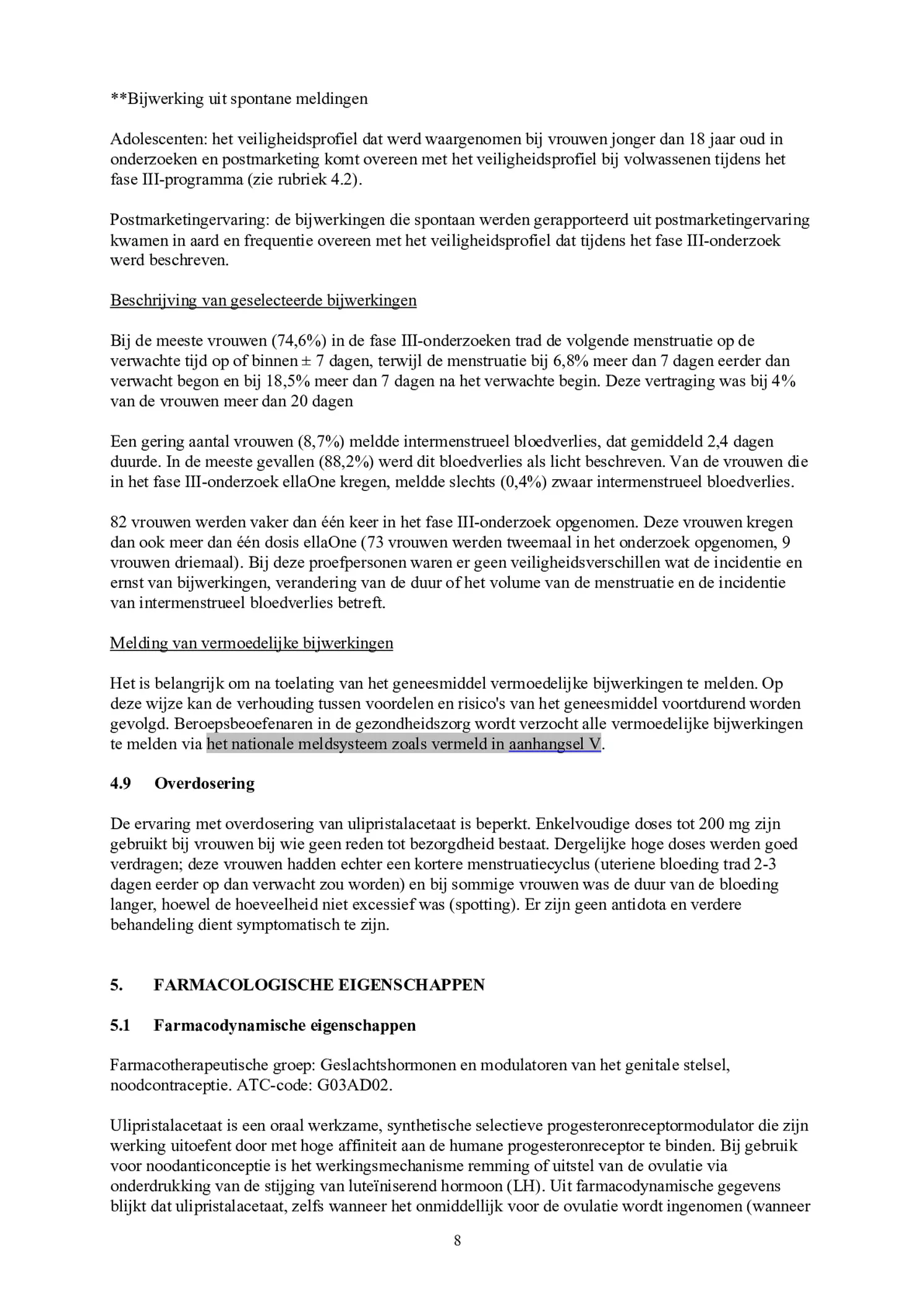 Noodanticonceptie Tablet afbeelding van document #8, bijsluiter