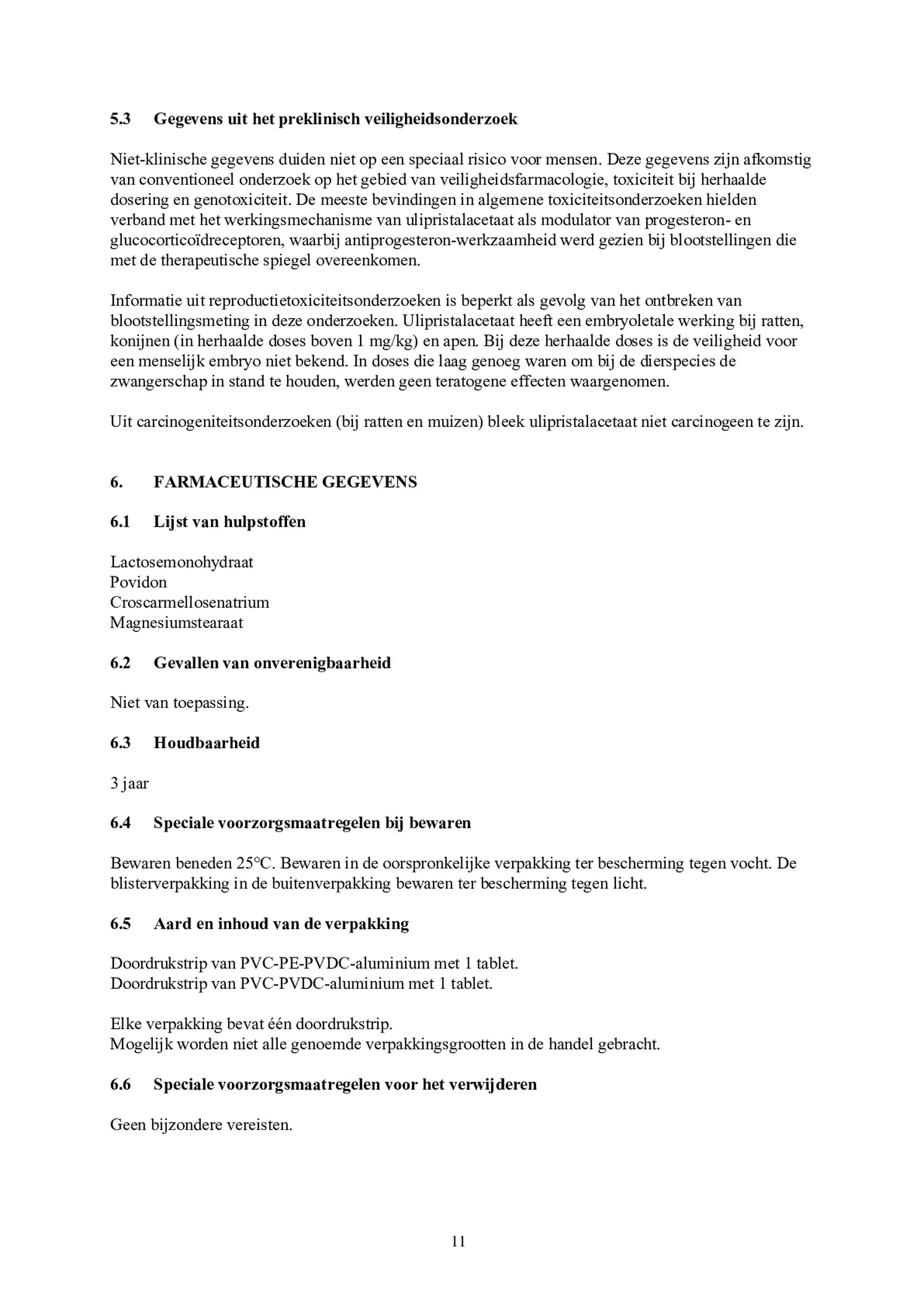 Noodanticonceptie Tablet afbeelding van document #11, bijsluiter