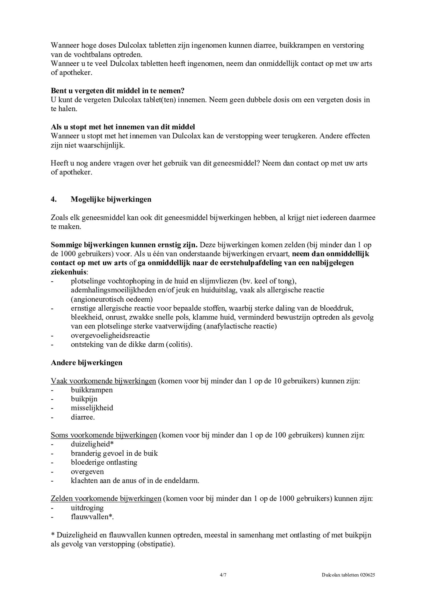 Maagsapresistente Bisacodyl 5mg Tabletten afbeelding van document #5, bijsluiter