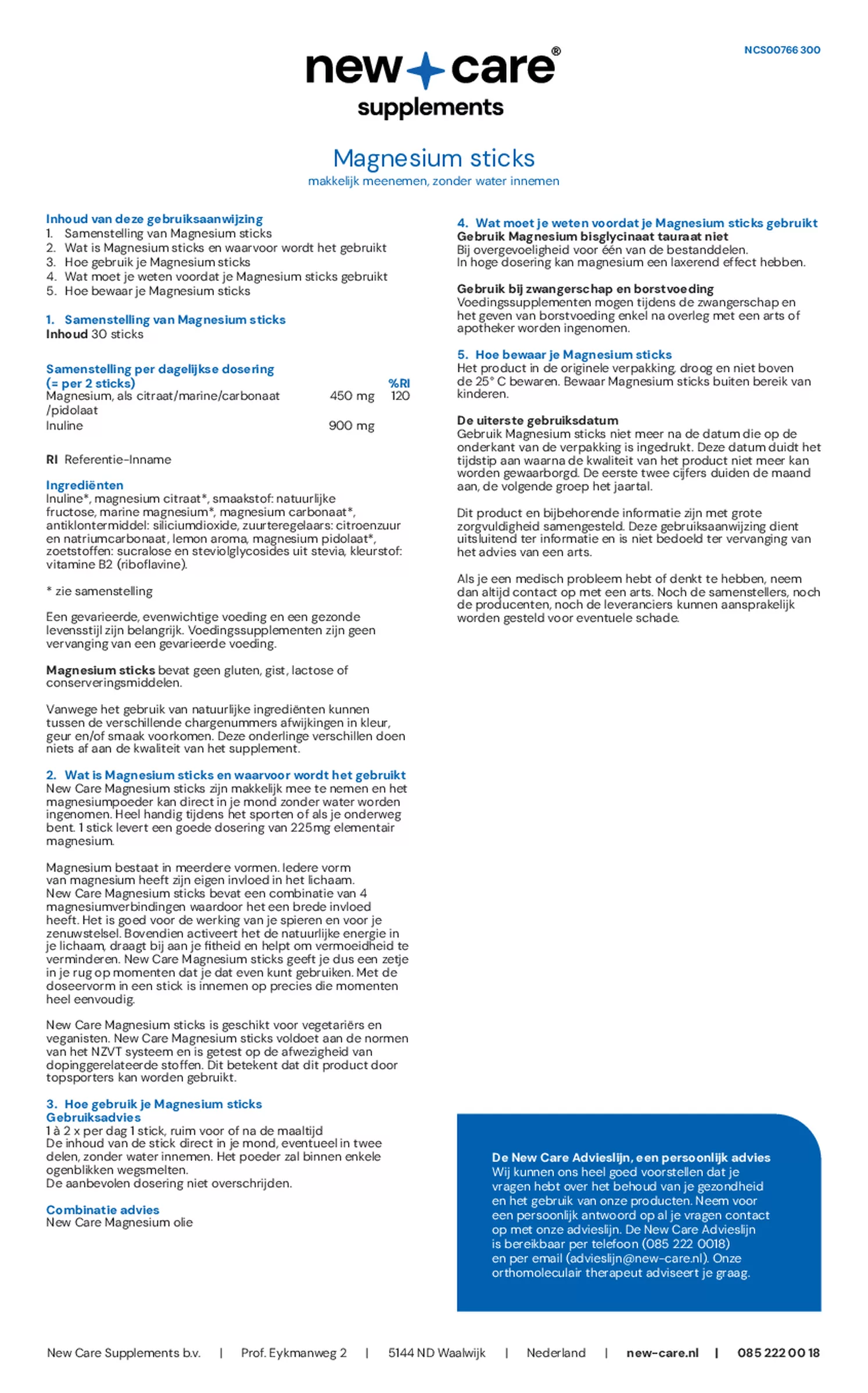 Magnesium Sticks afbeelding van document #2, gebruiksaanwijzing