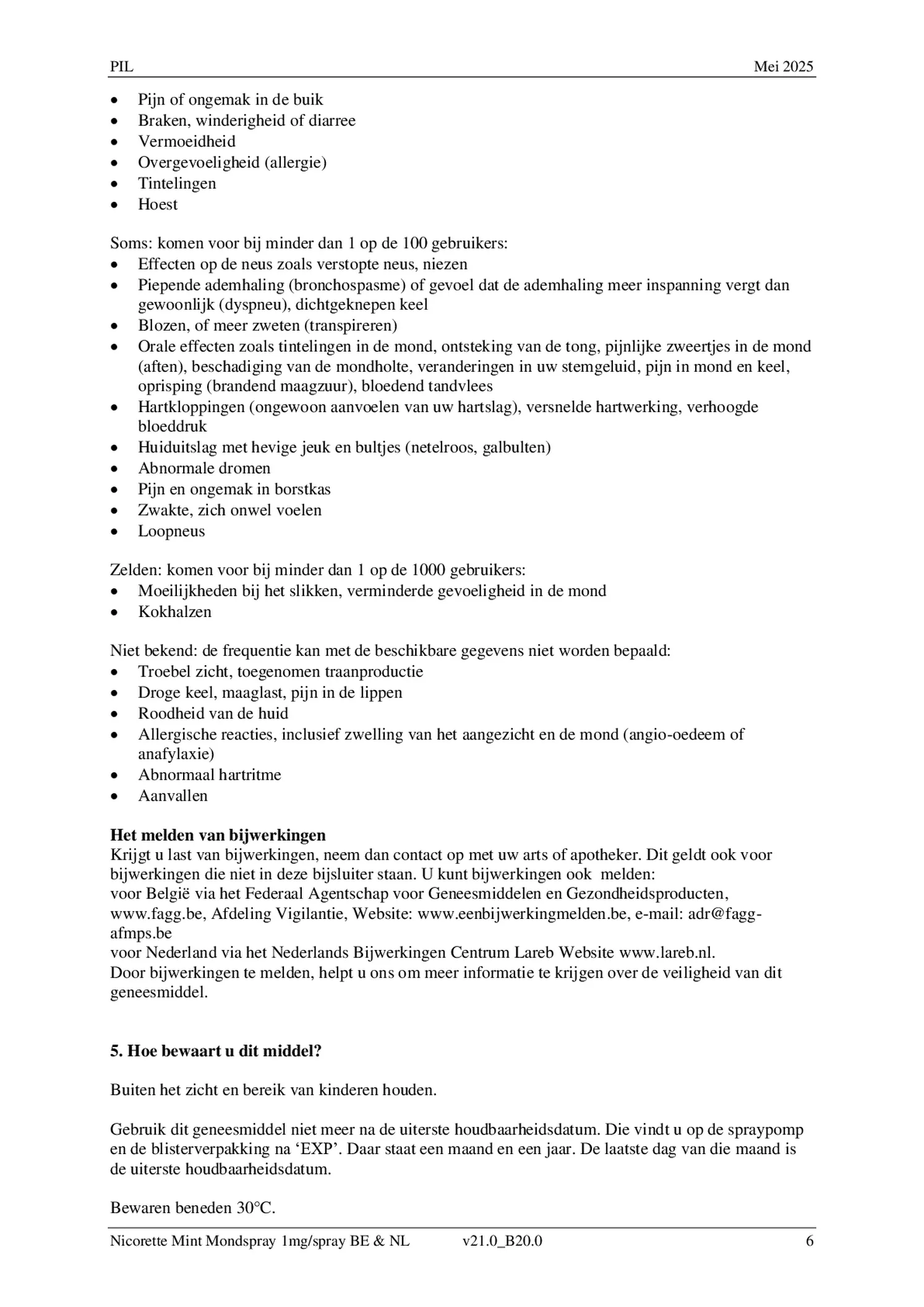 Mint Mondspray afbeelding van document #6, bijsluiter