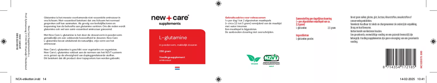 L-Glutamine Poeder afbeelding van document #1, gebruiksaanwijzing