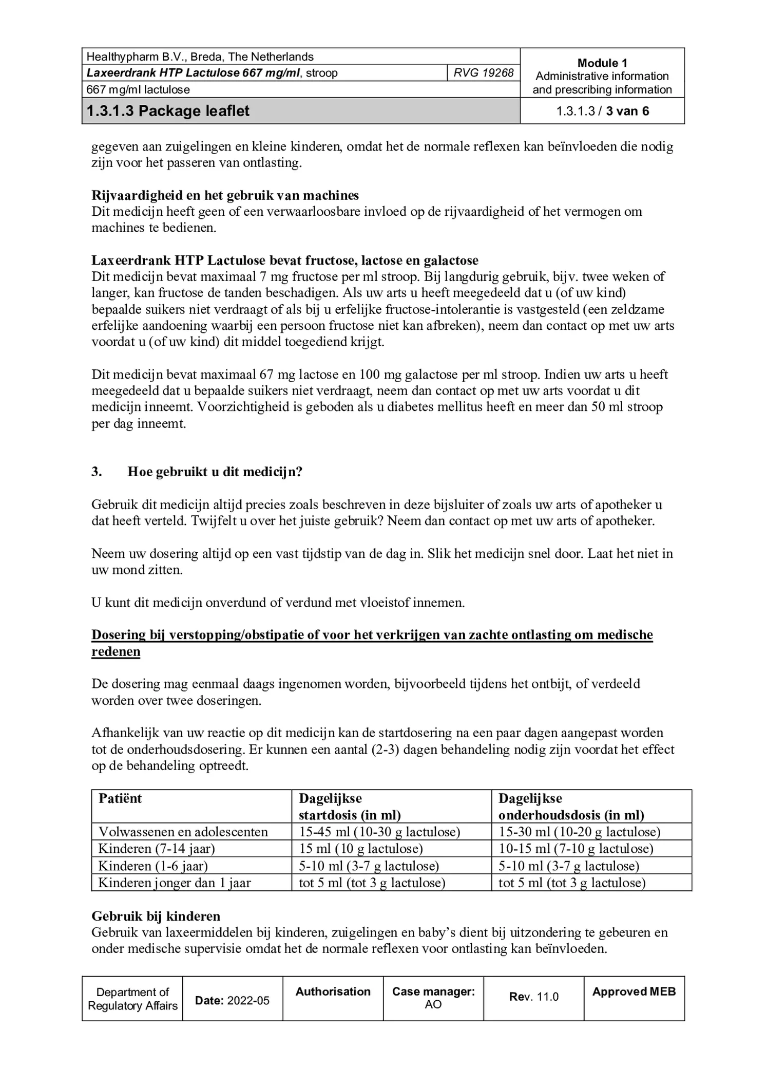 Laxeerdrank Lactulose afbeelding van document #3, bijsluiter