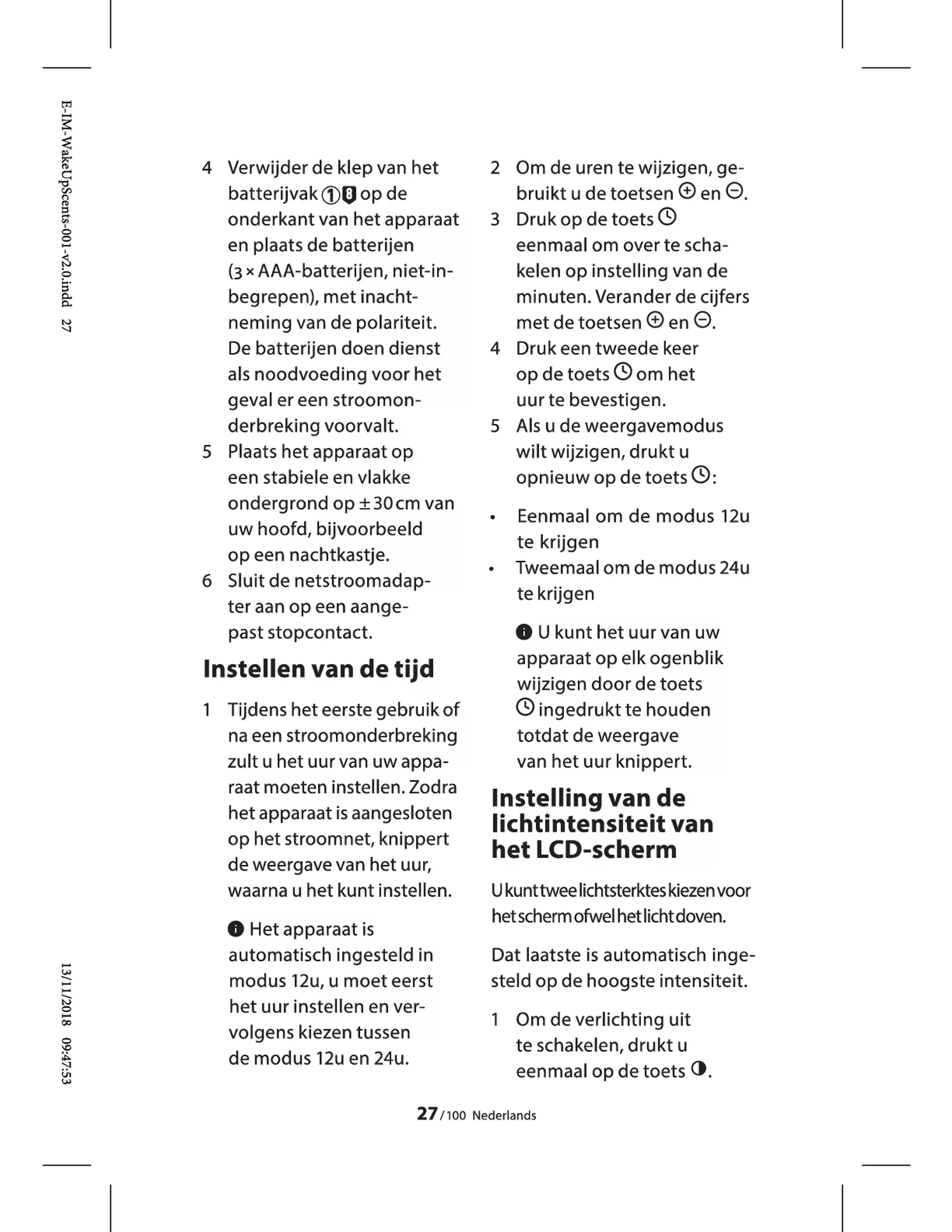 Wake-Up Light Scents afbeelding van document #8, gebruiksaanwijzing
