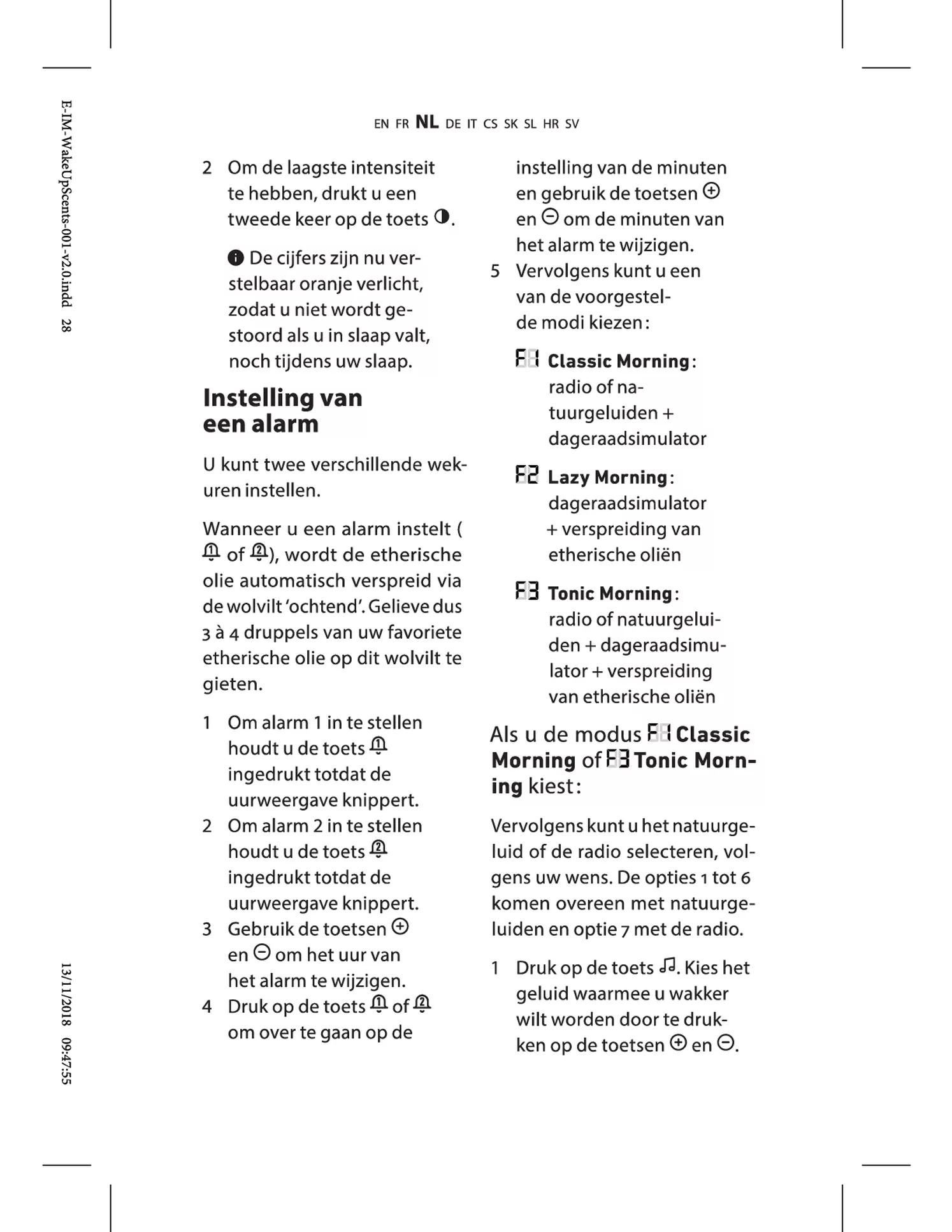 Wake-Up Light Scents afbeelding van document #9, gebruiksaanwijzing