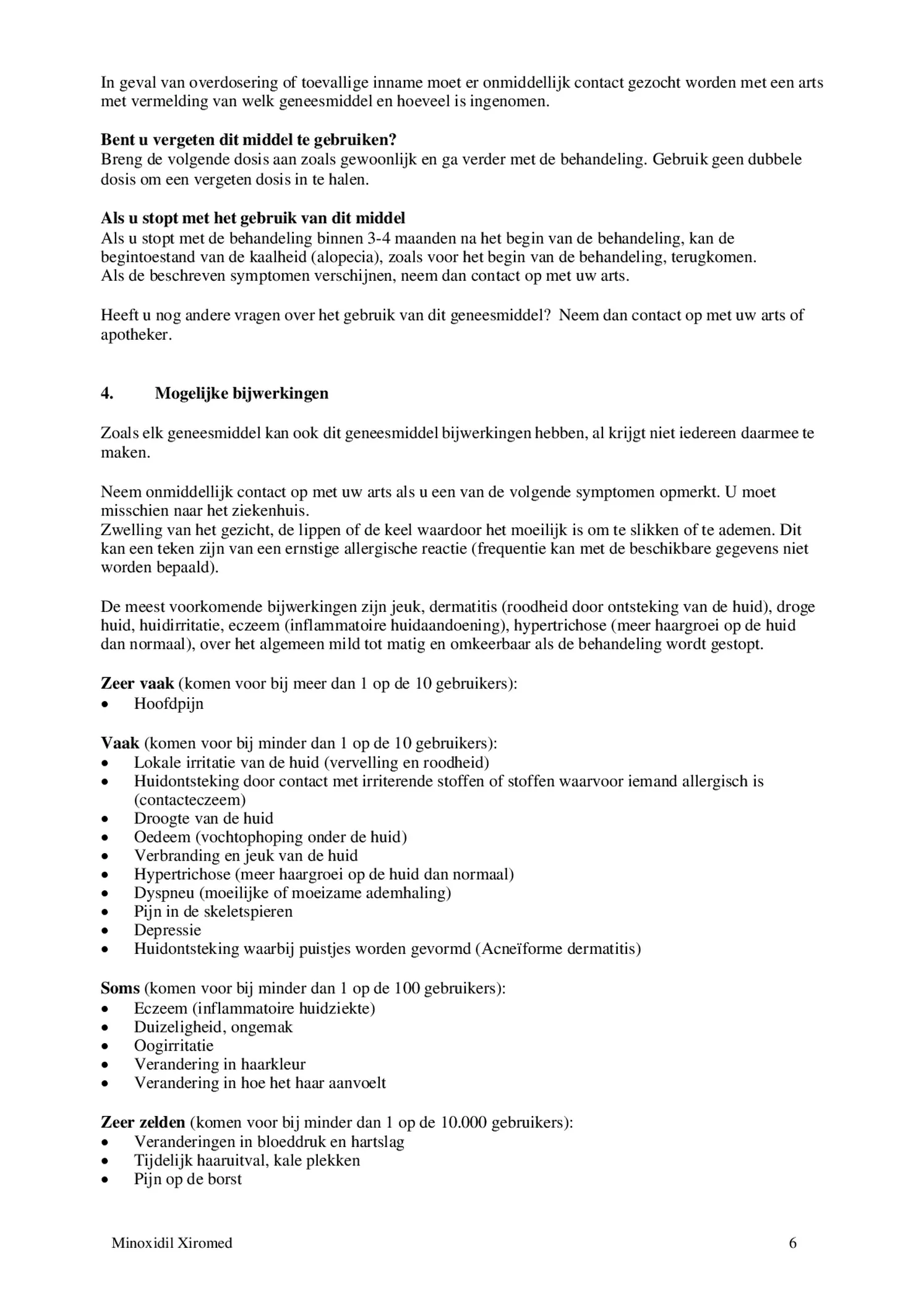 Minoxidil 20mg/ml Oplossing voor Cutaan Gebruik afbeelding van document #6, bijsluiter