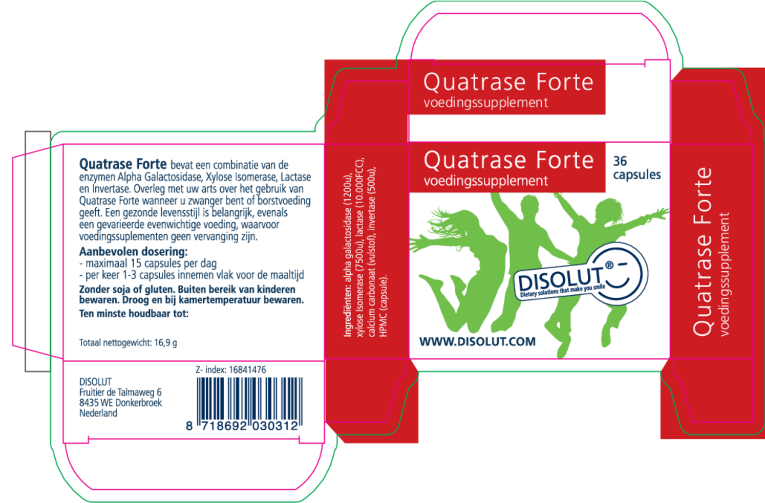 Quatrase Forte Capsules afbeelding van document #1, etiket