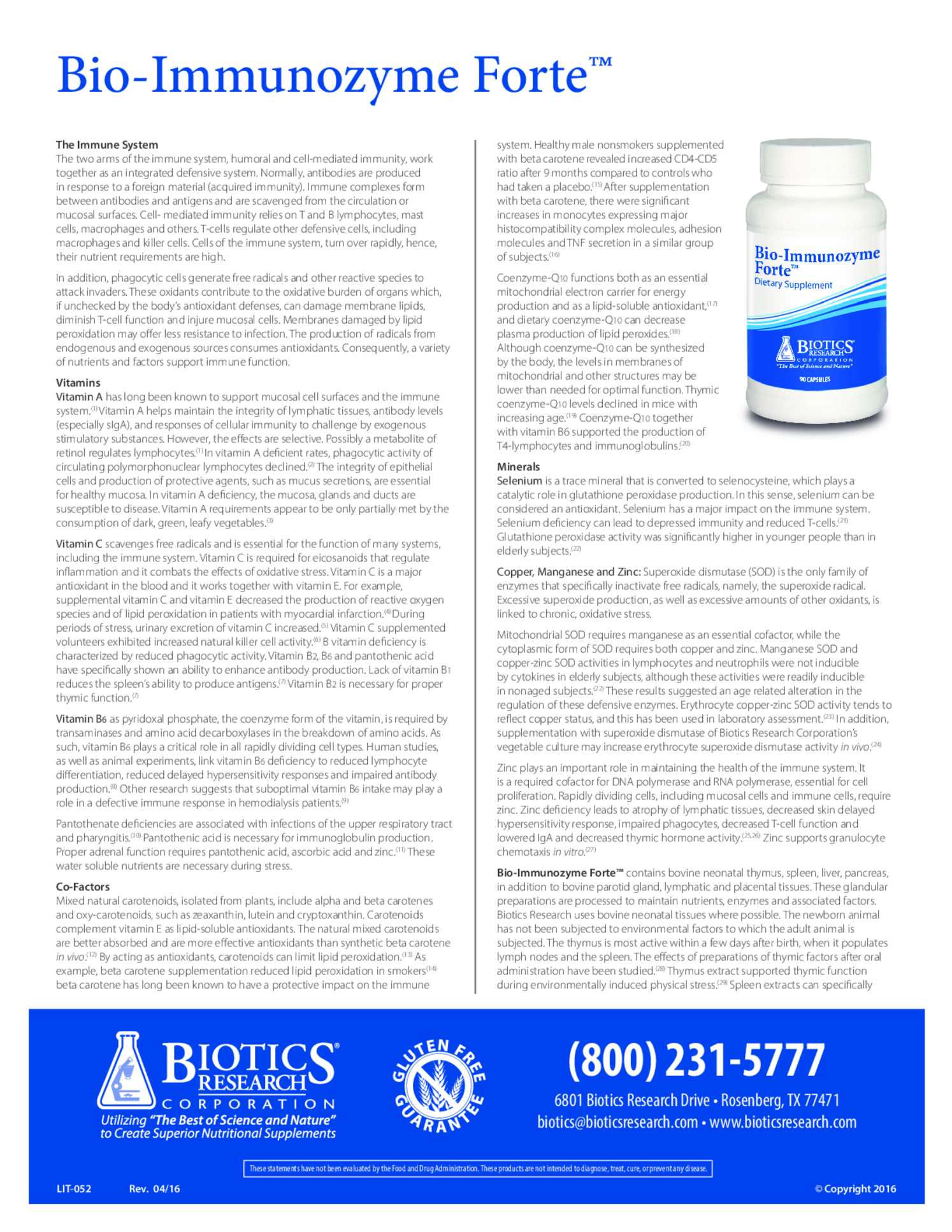 Bio-Immunozyme Forte Capsules afbeelding van document #1, gebruiksaanwijzing