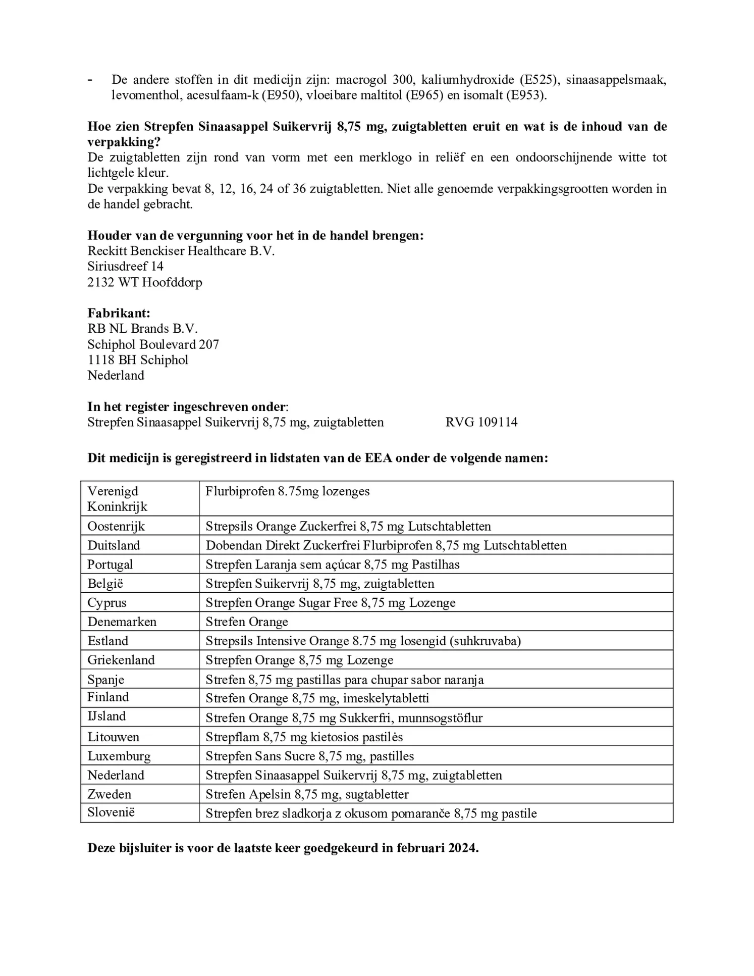 Sinaasappel Suikervij 8.75 mg Zuigtabletten afbeelding van document #6, bijsluiter