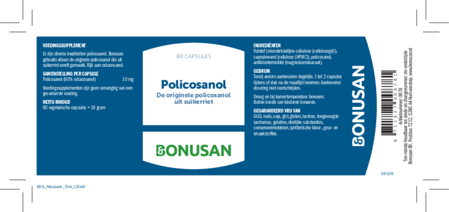 Policosanol Capsules afbeelding van document #1, etiket