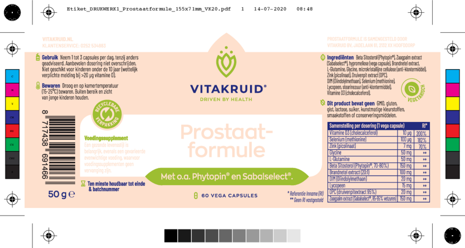Prostaatformule Capsules afbeelding van document #1, etiket