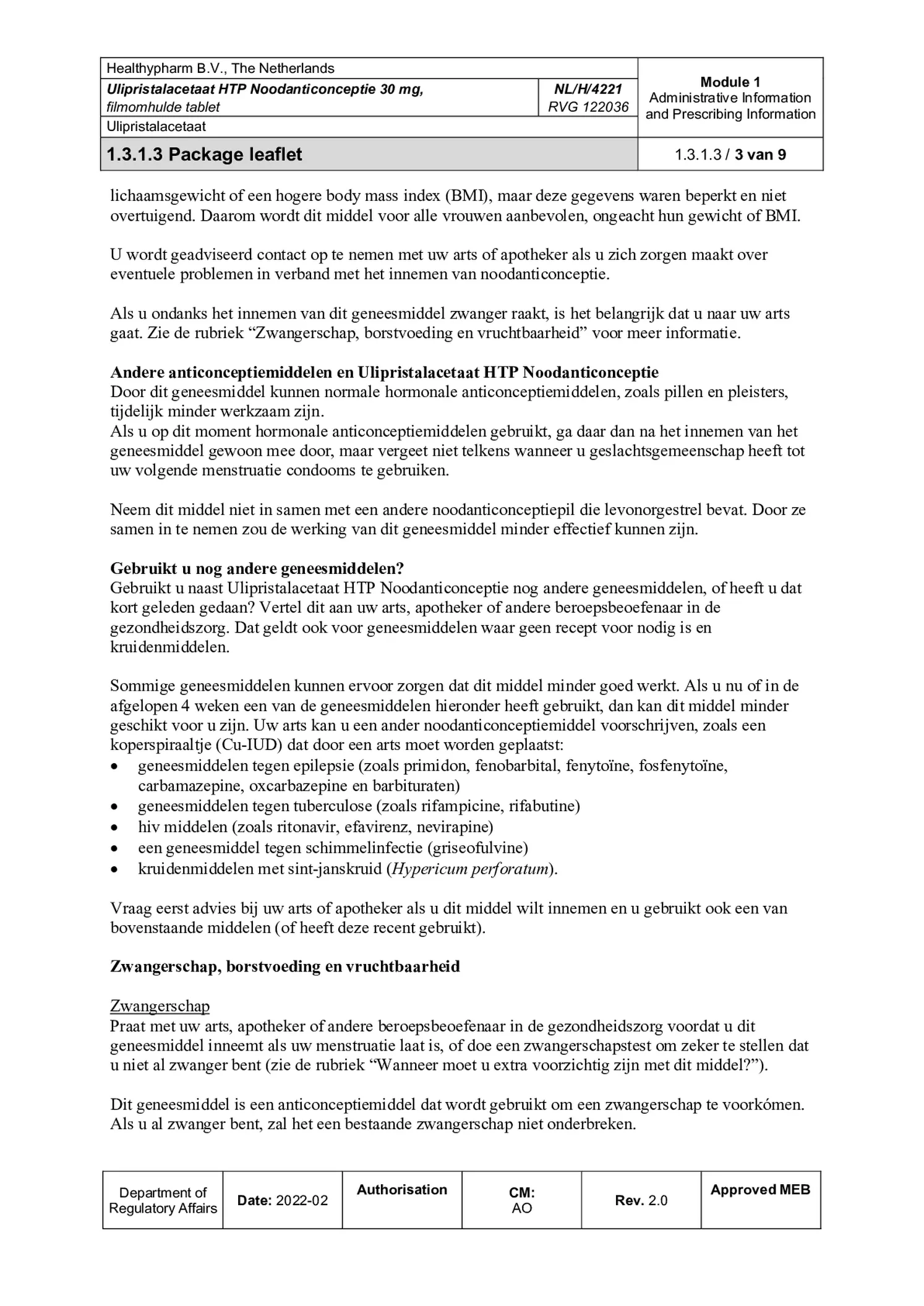 Noodanticonceptie afbeelding van document #3, bijsluiter