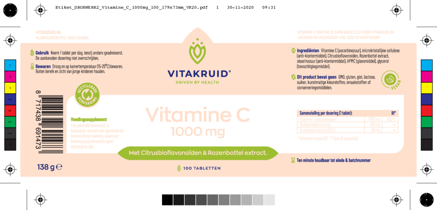 Vitamine C 1000MG afbeelding van document #1, etiket